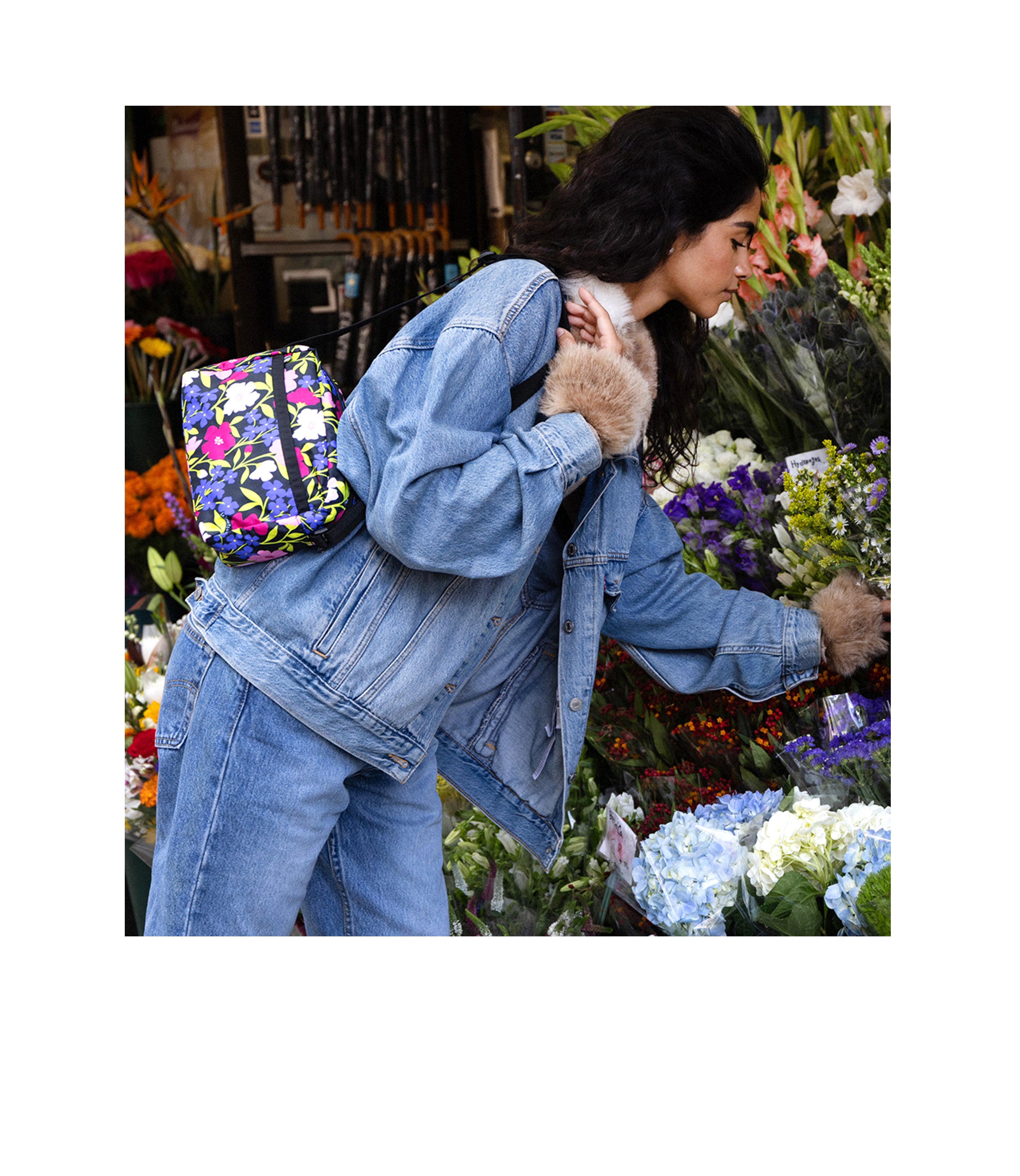 Daniella Crossbody - Vibrant Blooms print – LeSportsac