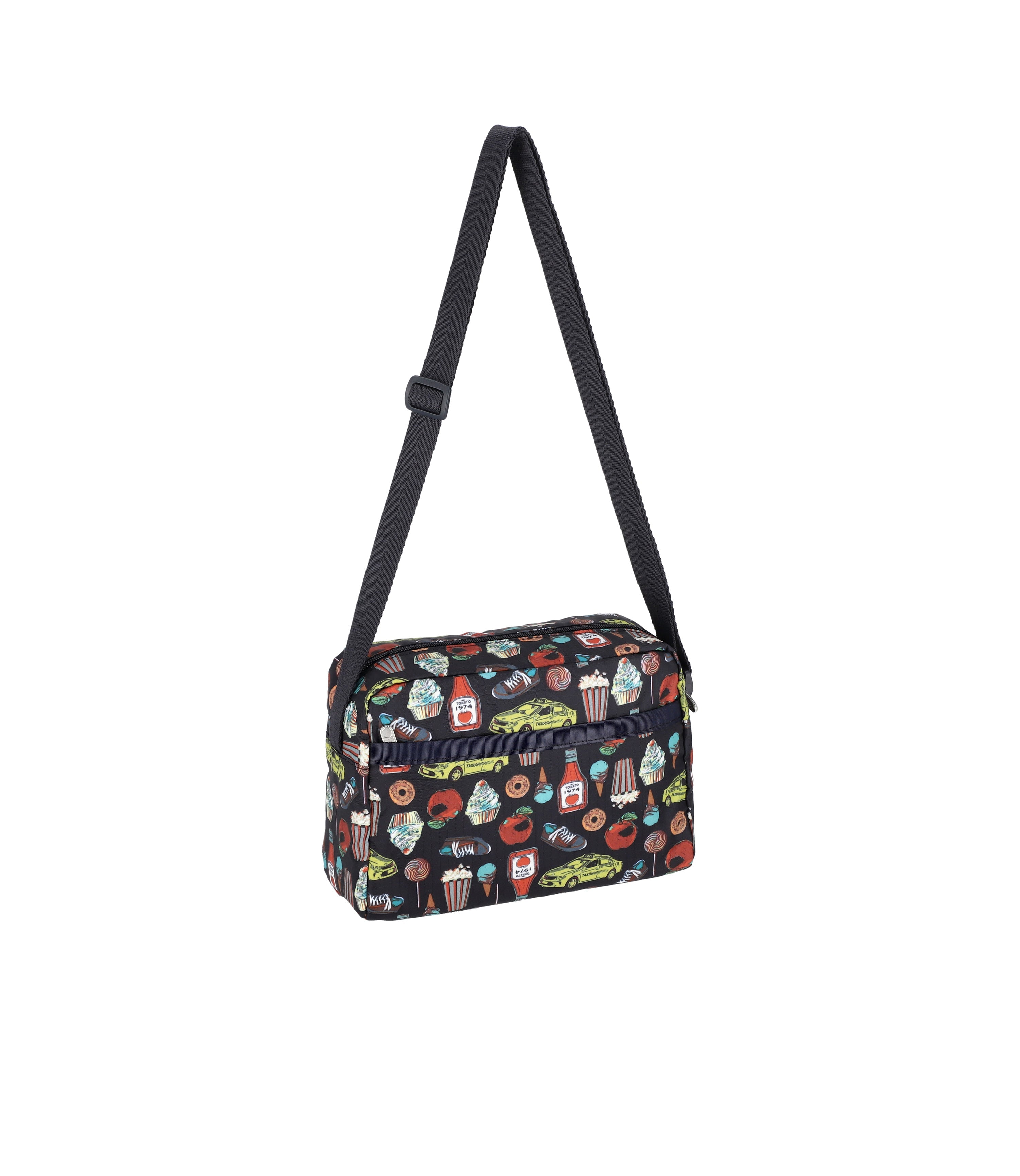 Daniella Crossbody - New York Icons Navy print – LeSportsac