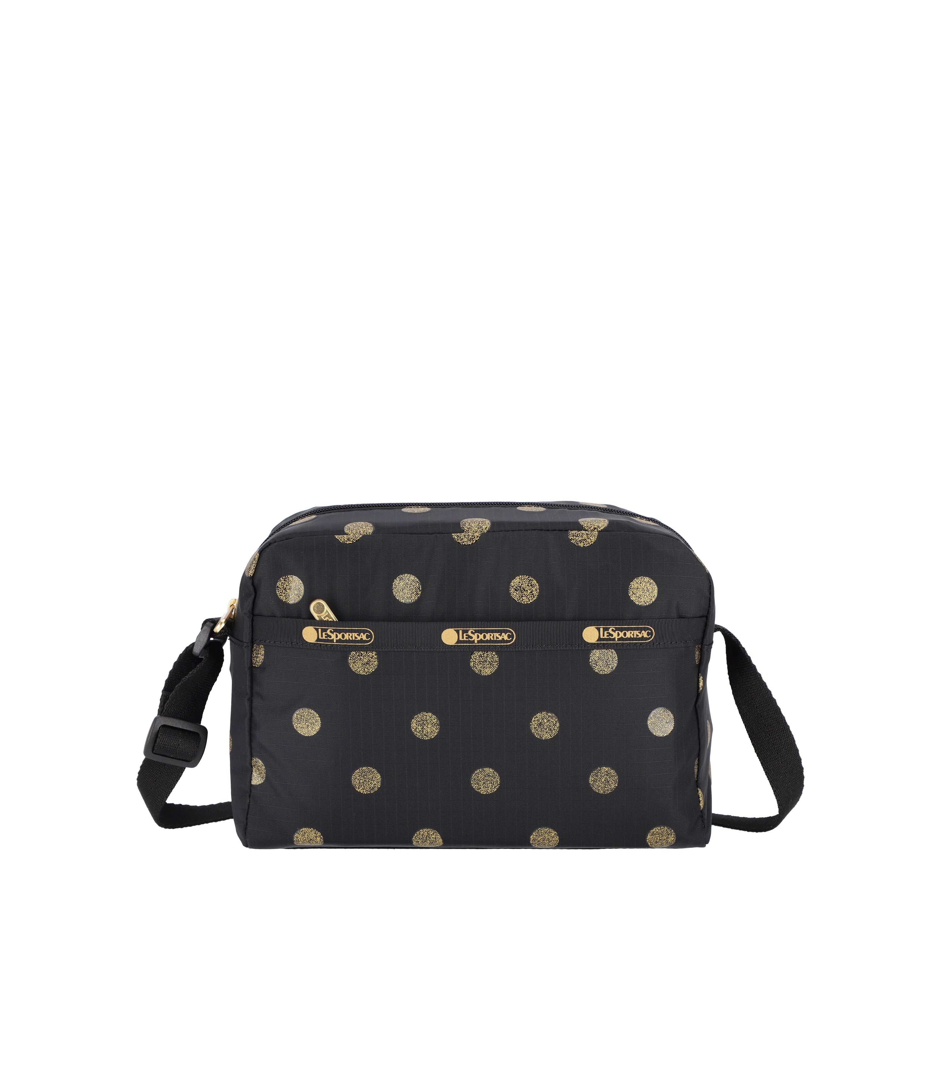 Daniella Crossbody - Gold Glitter Dots print – LeSportsac