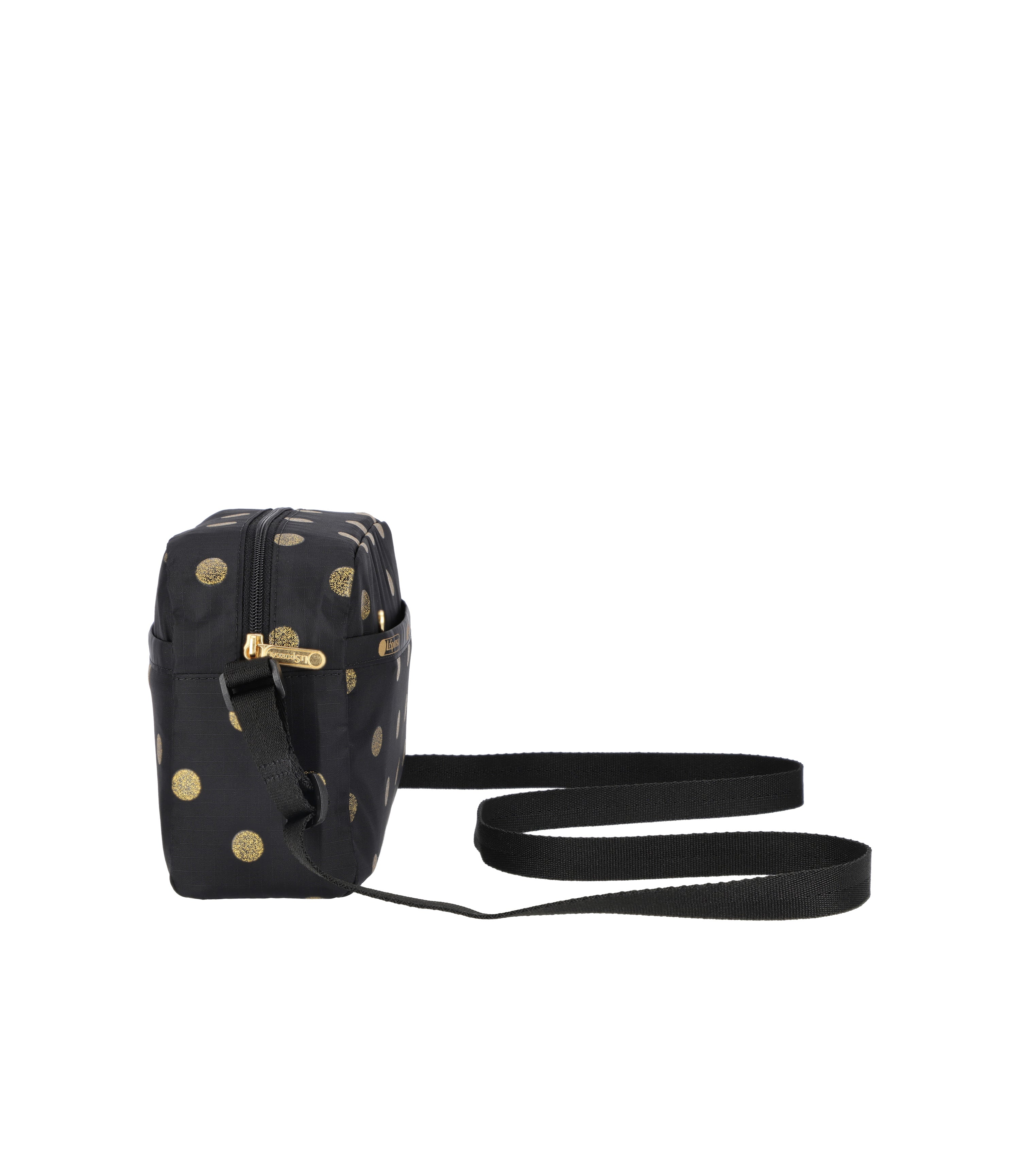 Daniella Crossbody - Gold Glitter Dots print – LeSportsac