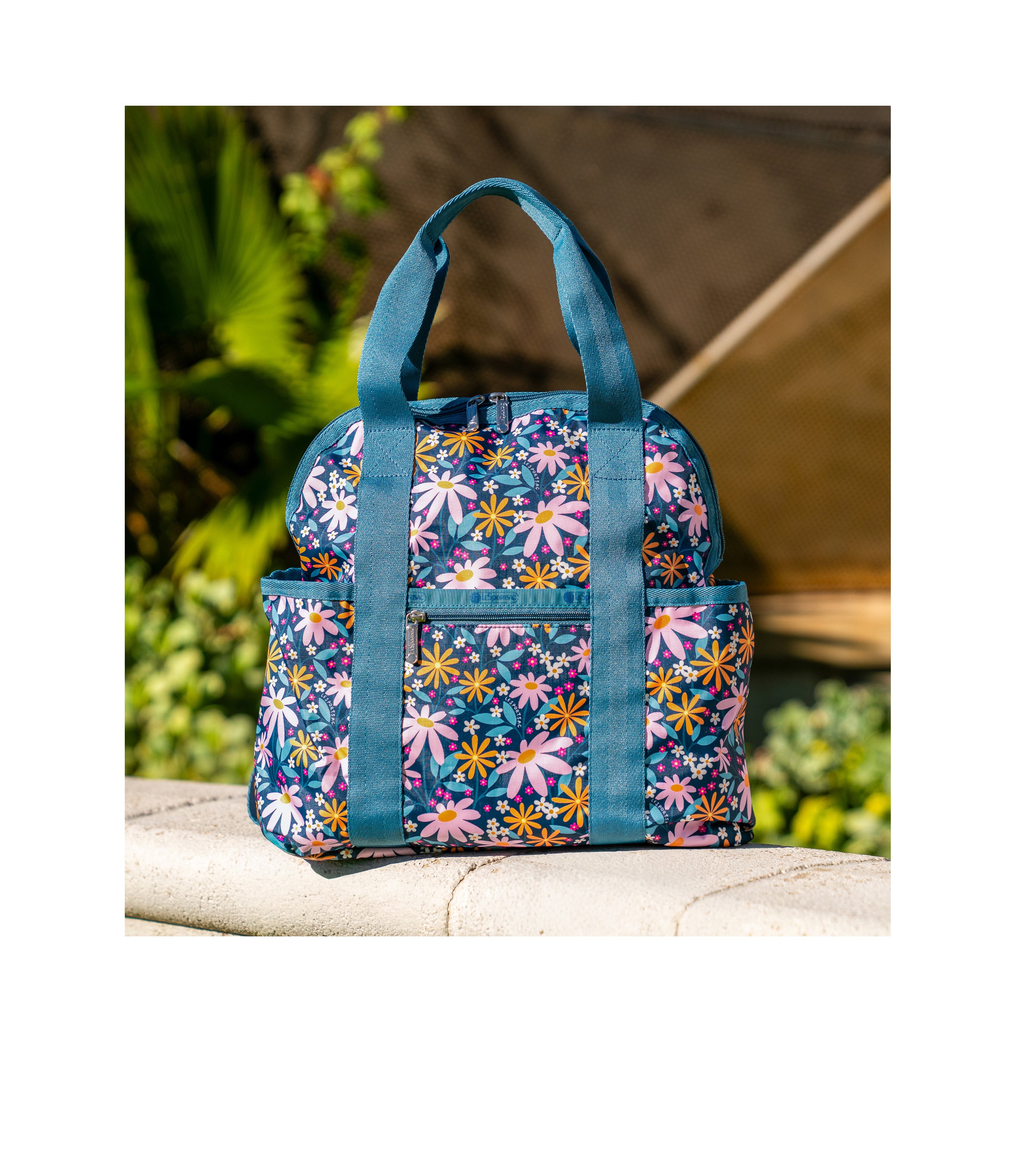 Double Trouble Backpack - Retro Daisies print – LeSportsac