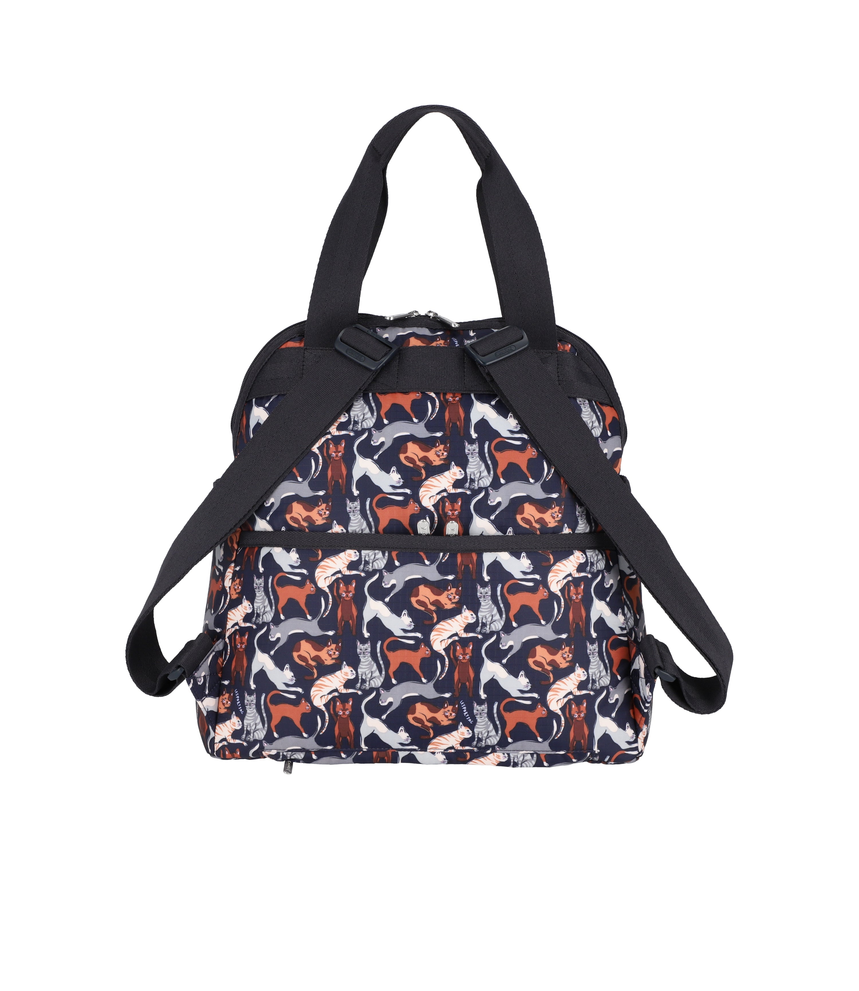 Double Trouble Backpack Curious Cats print LeSportsac