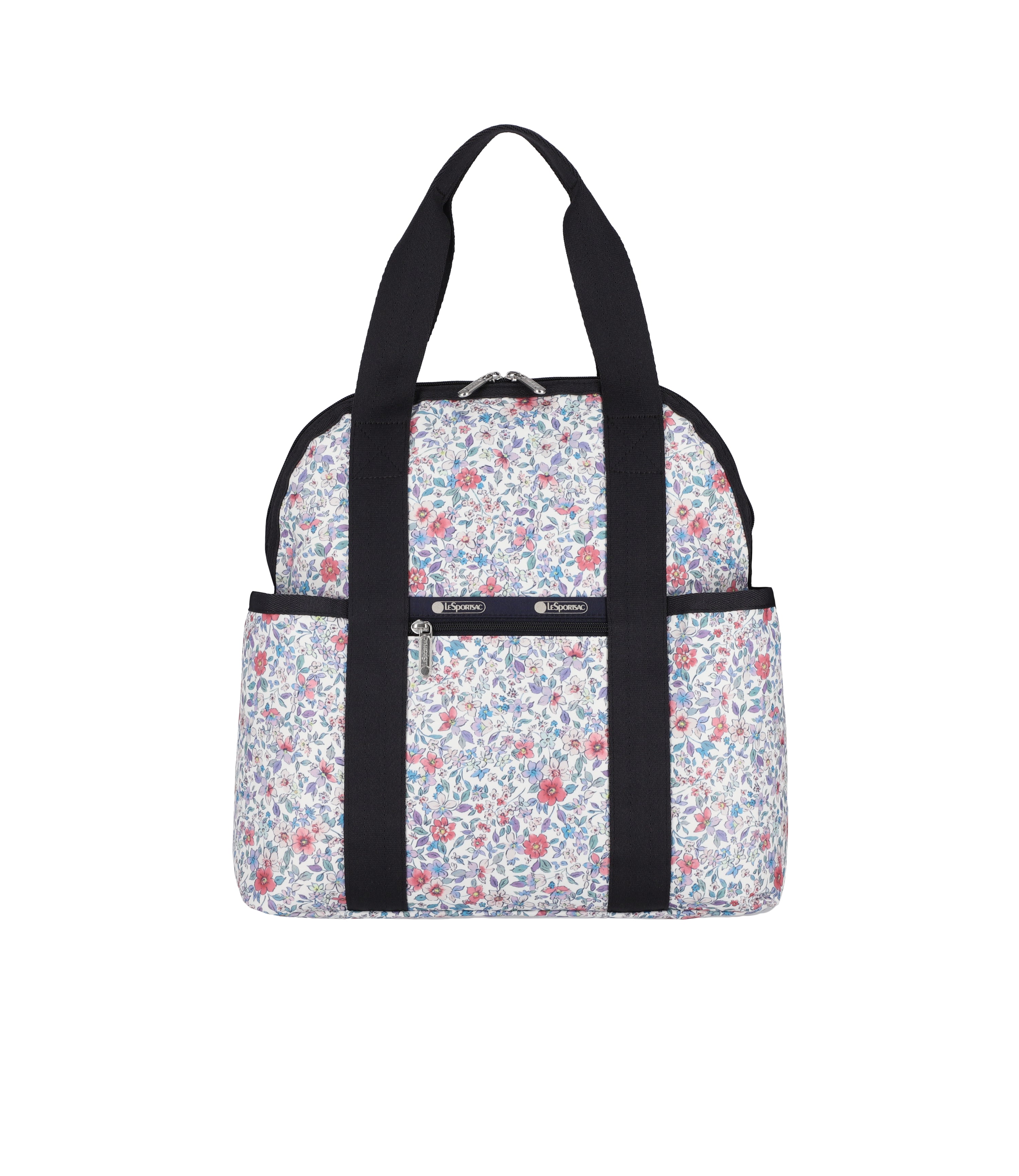 Double Trouble Backpack - Brilliant Botanical print – LeSportsac