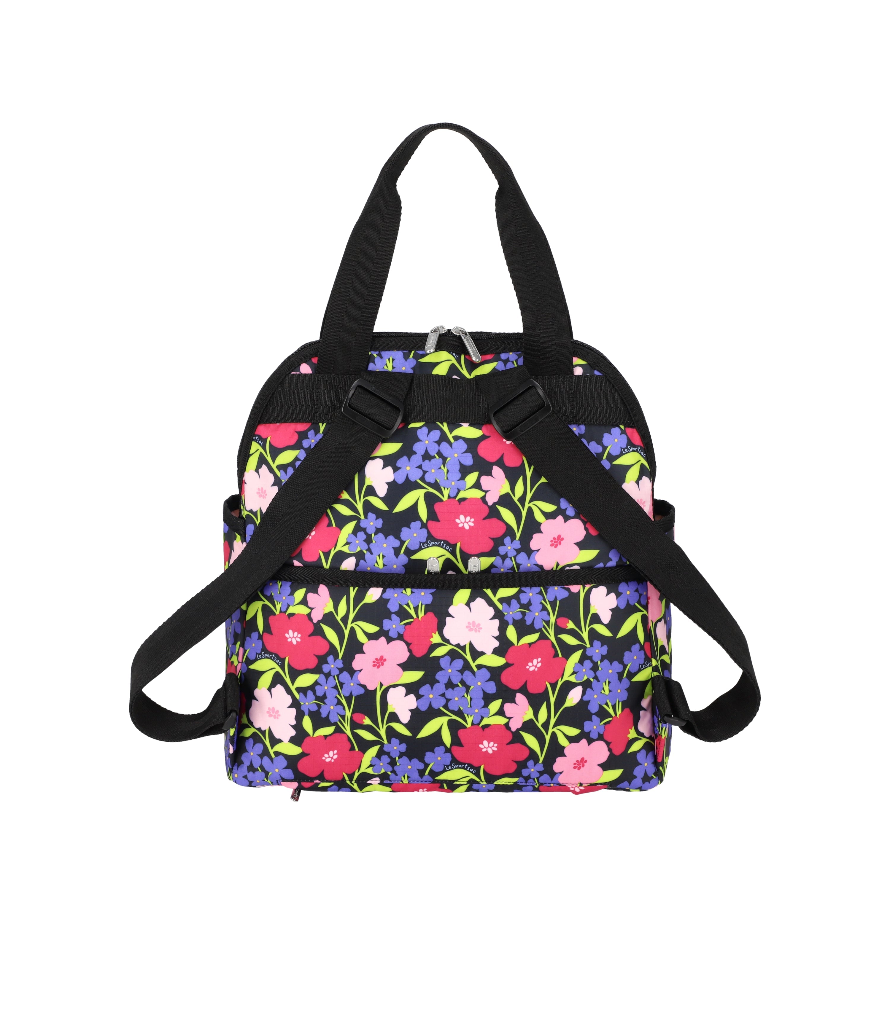 Double Trouble Backpack - Vibrant Blooms print – LeSportsac