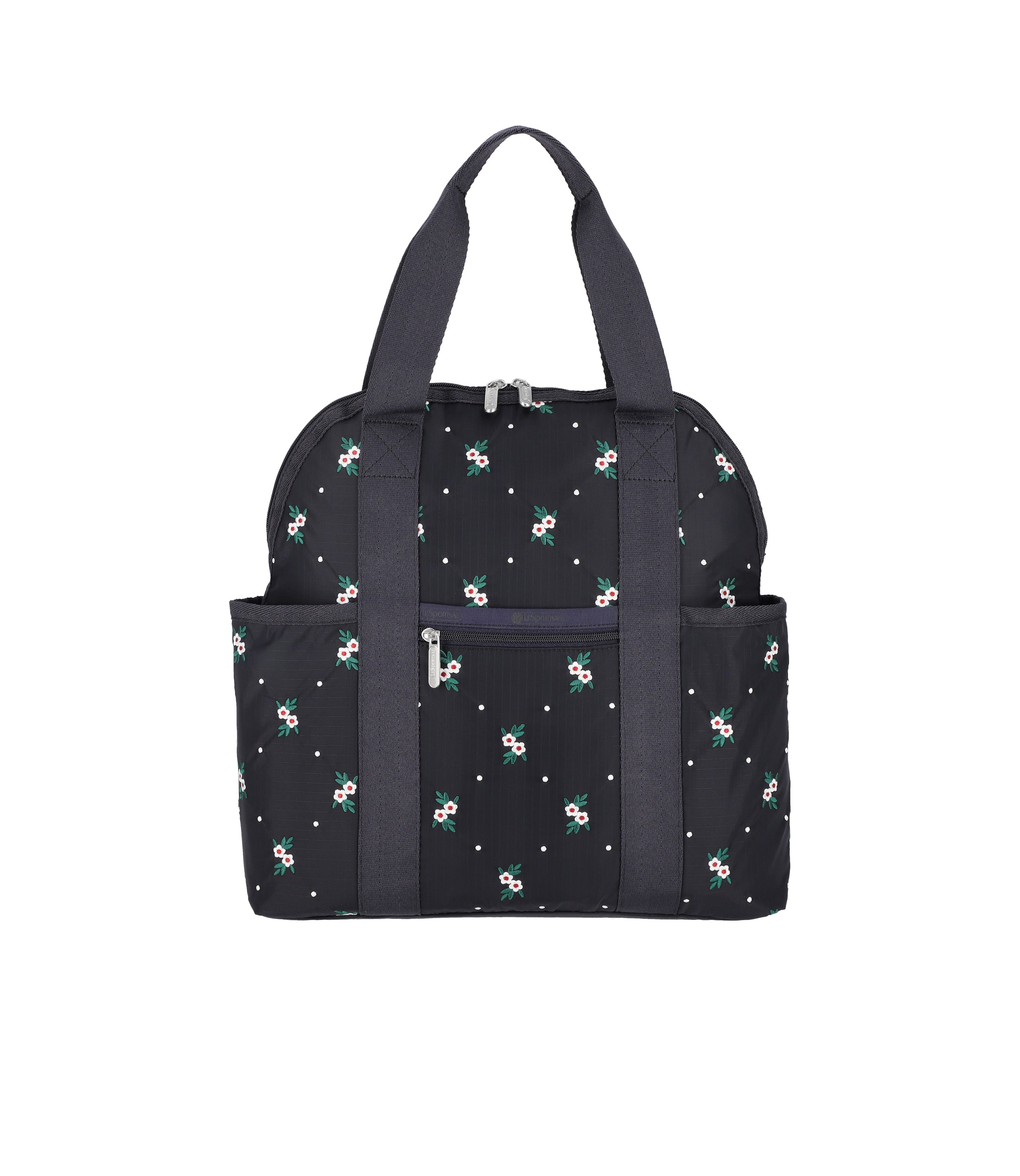 Double Trouble Backpack - Floral Lattice Embroidery – LeSportsac