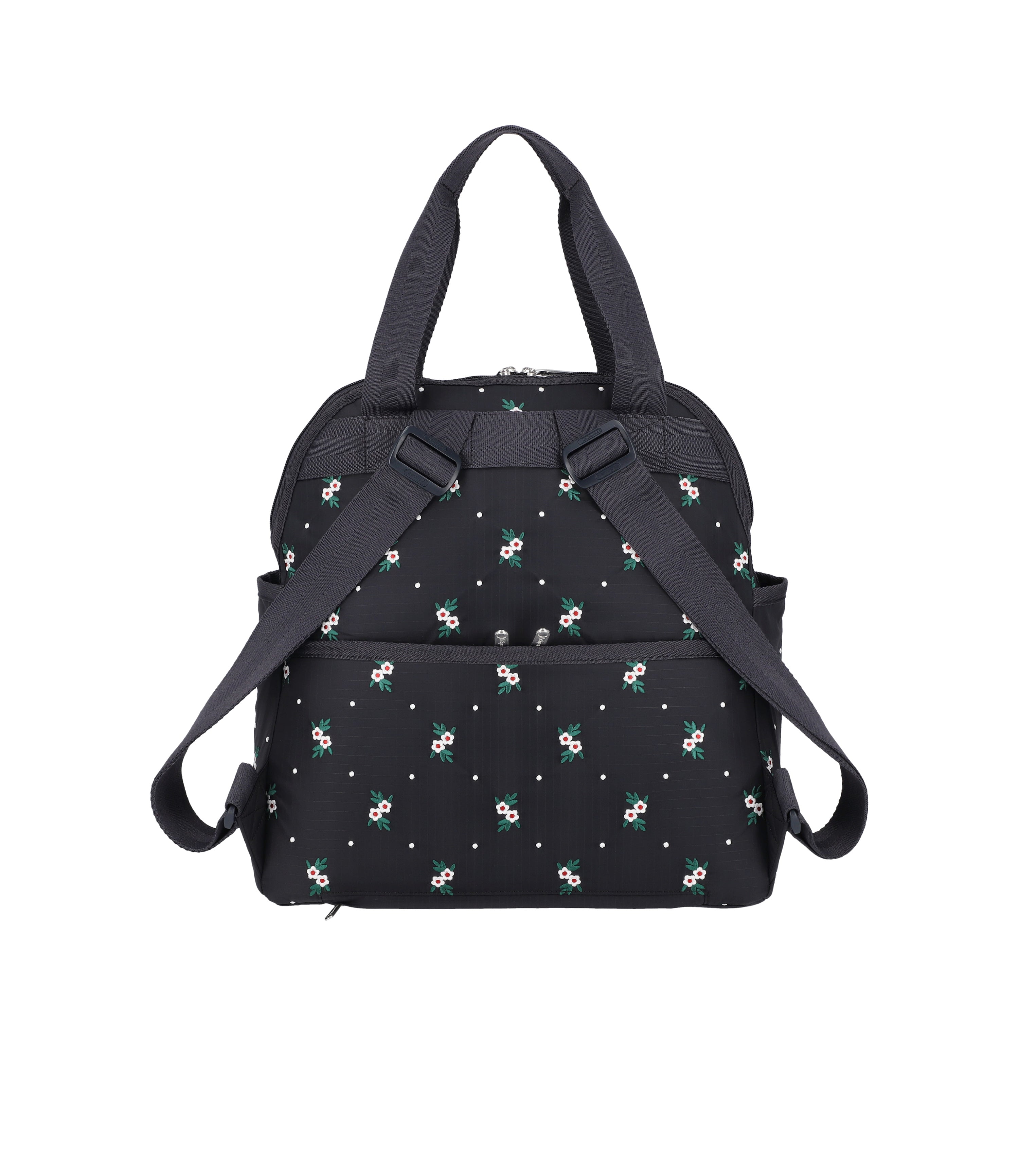 Double Trouble Backpack - Floral Lattice Embroidery – LeSportsac