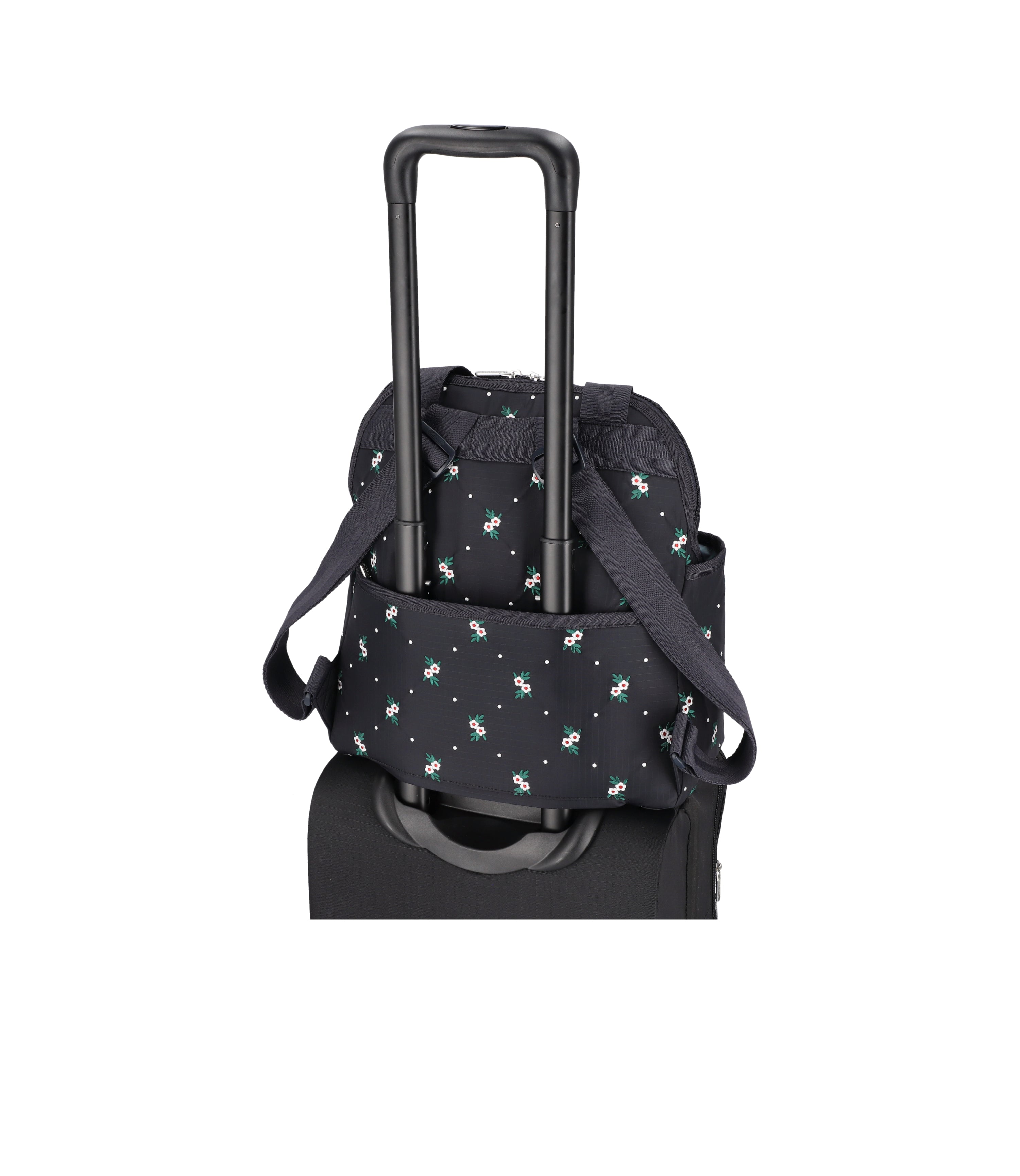 Double Trouble Backpack - Floral Lattice Embroidery – LeSportsac