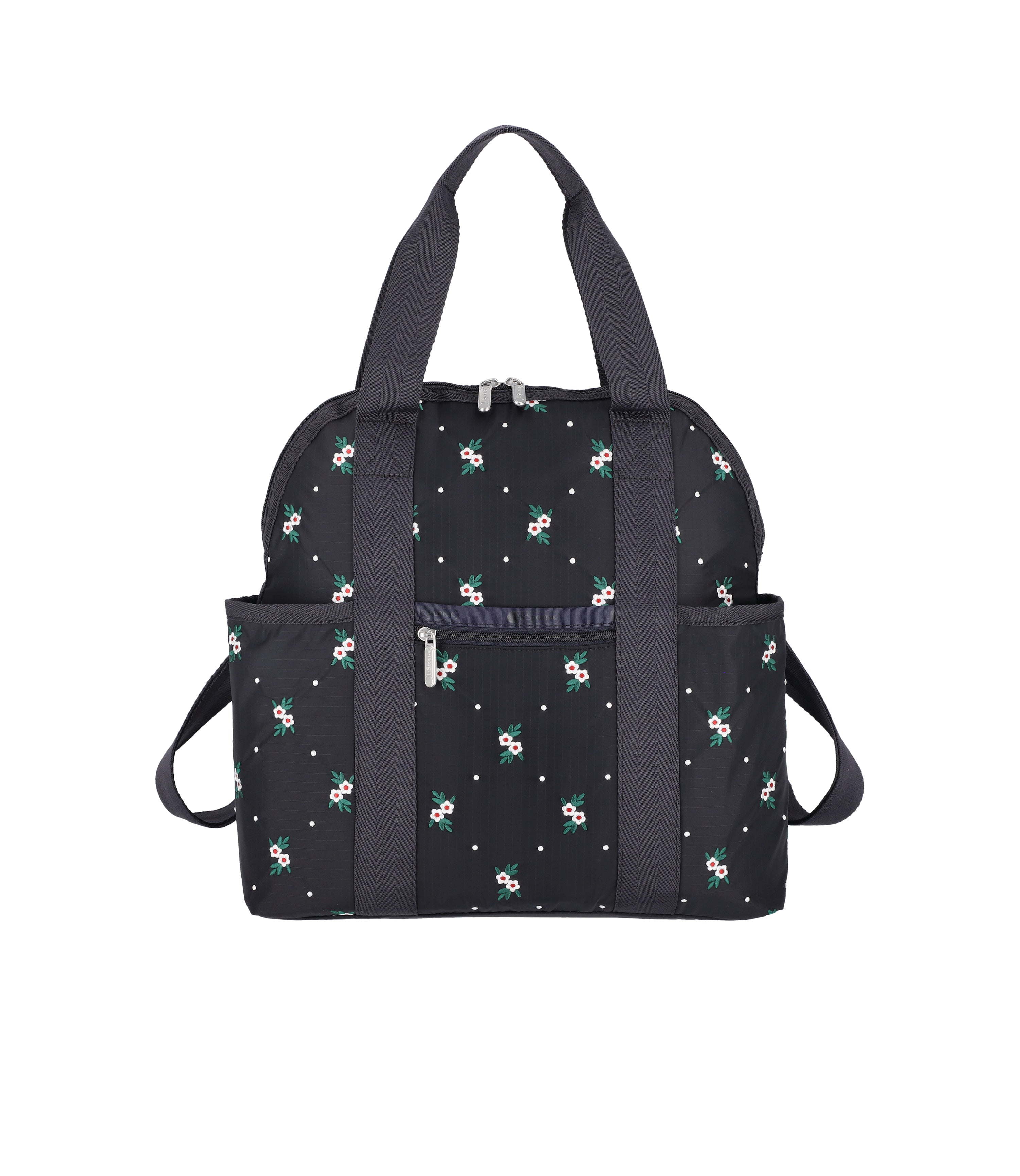 Double Trouble Backpack - Floral Lattice Embroidery – LeSportsac