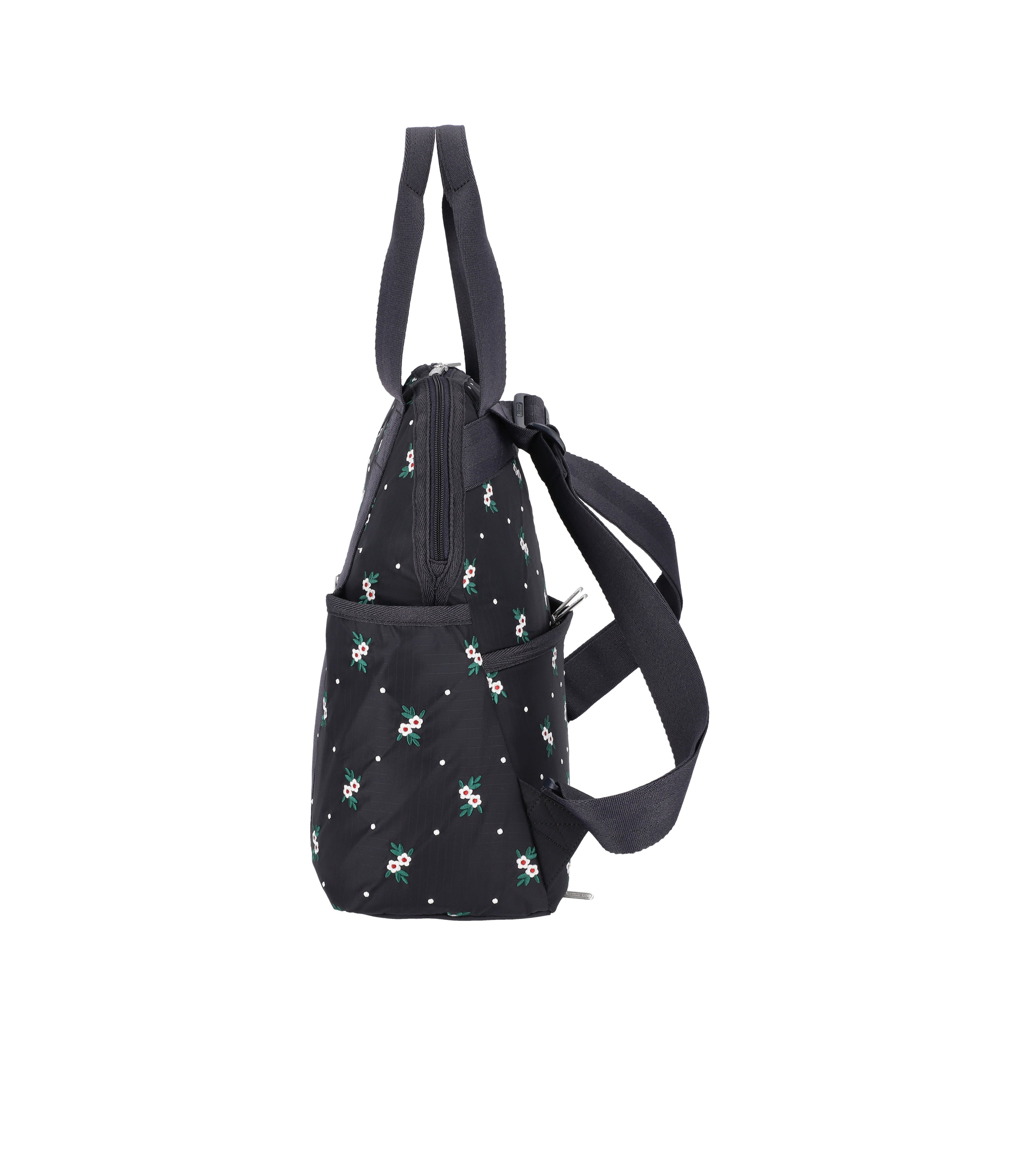 Double Trouble Backpack - Floral Lattice Embroidery – LeSportsac