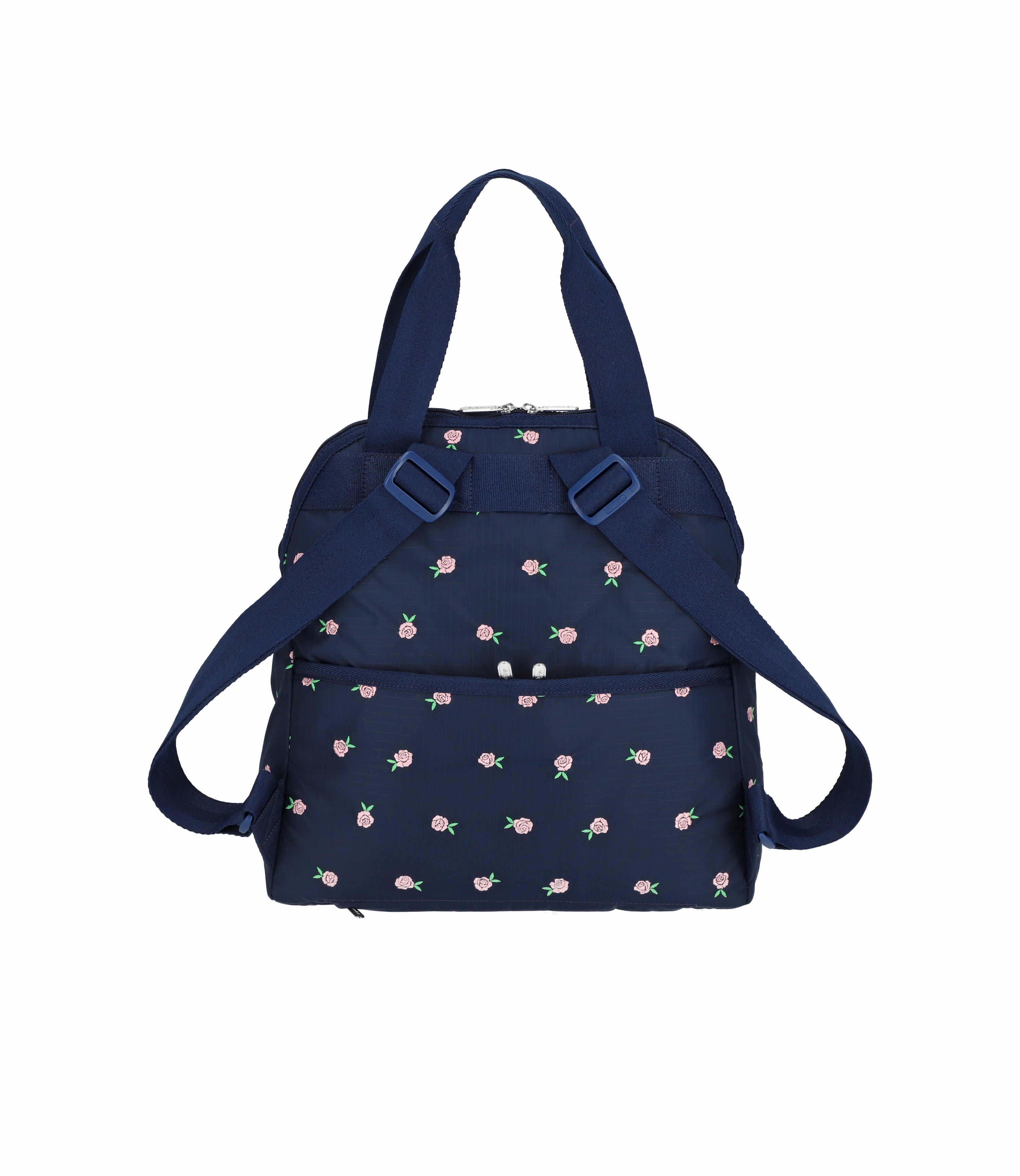 Double Trouble Backpack - Pink Roses Embroidery – LeSportsac