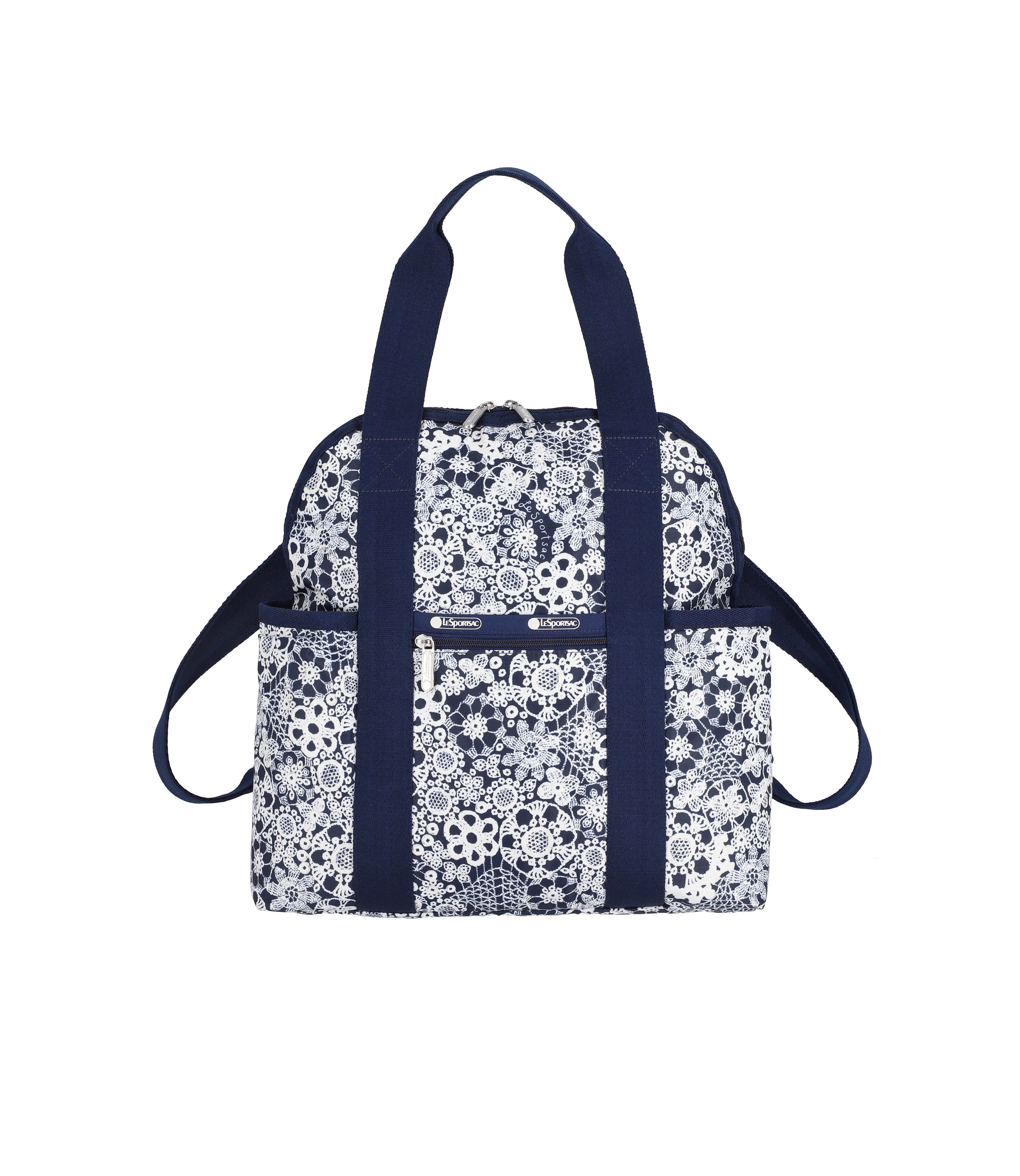 Double Trouble Backpack - Floral Lace Navy print – LeSportsac Double Trouble Backpack - Floral Lace Navy print – LeSportsac