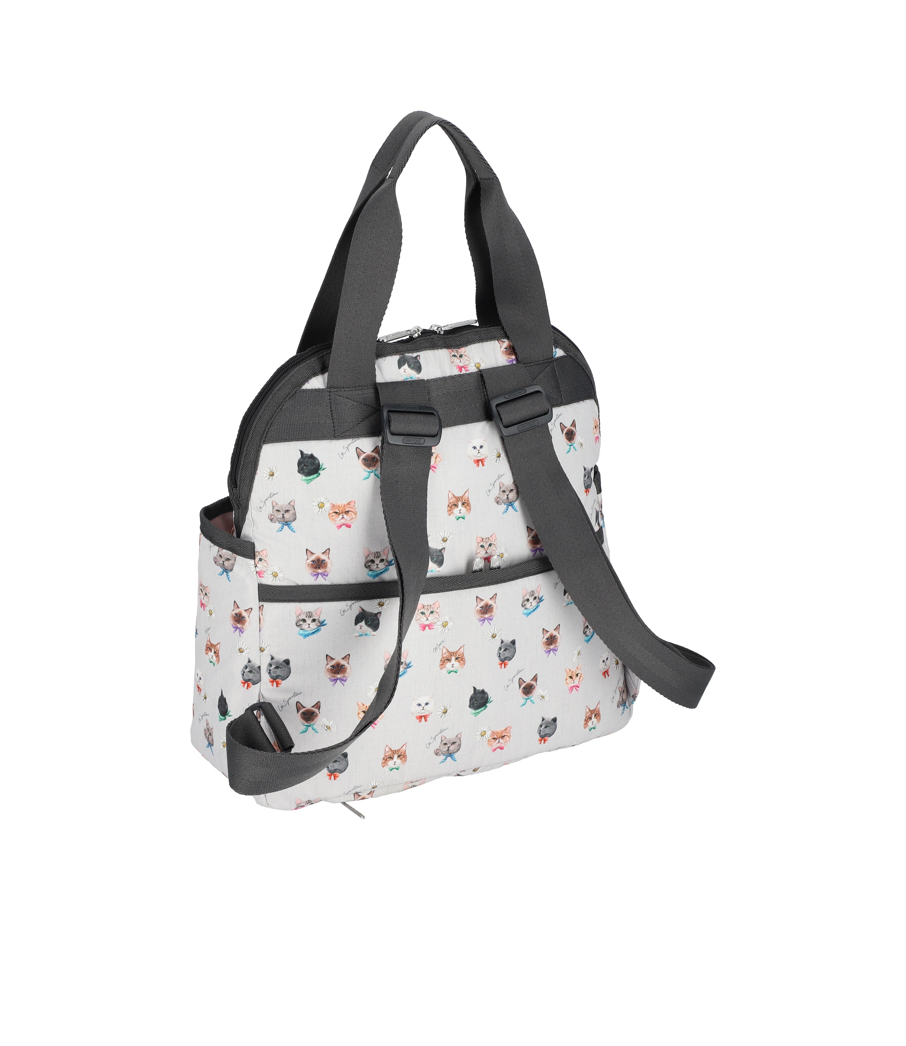 Double Trouble Backpack - Playful Cats Cool Gray print – LeSportsac Double Trouble Backpack - Playful Cats Cool Gray print – LeSportsac