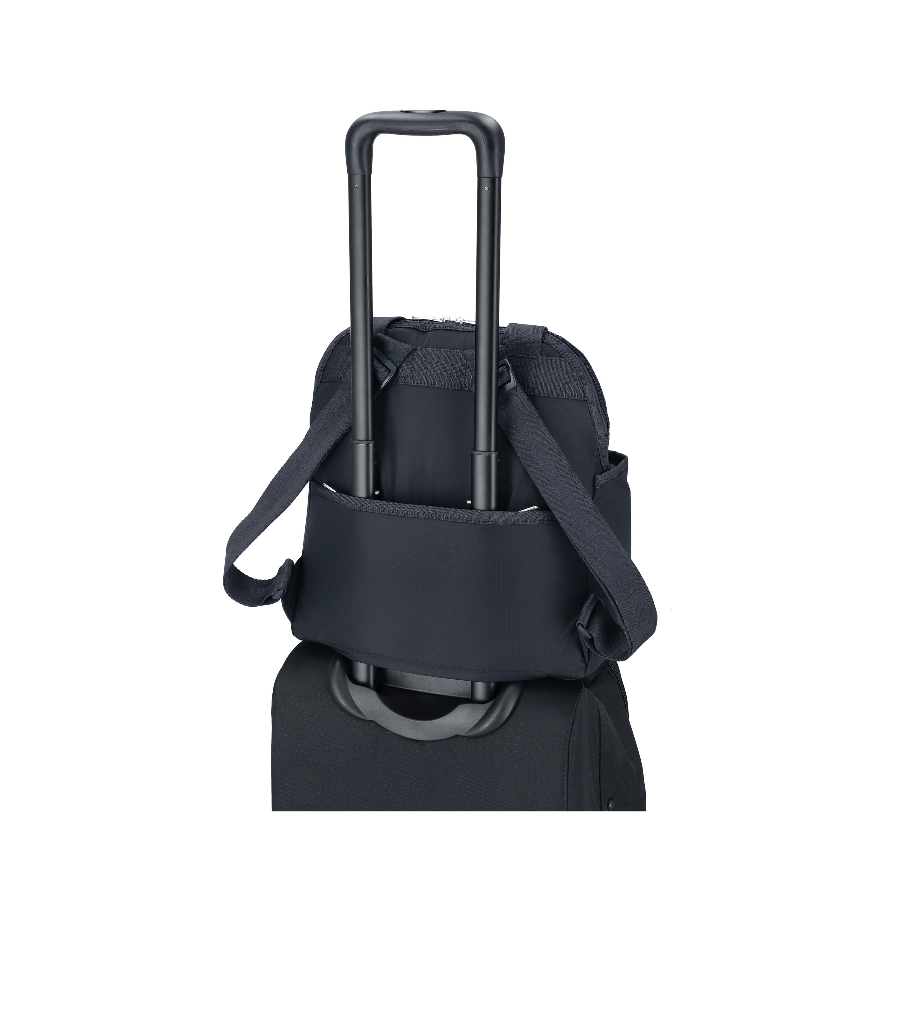 Double Trouble Backpack - Deep Sea Blue solid – LeSportsac
