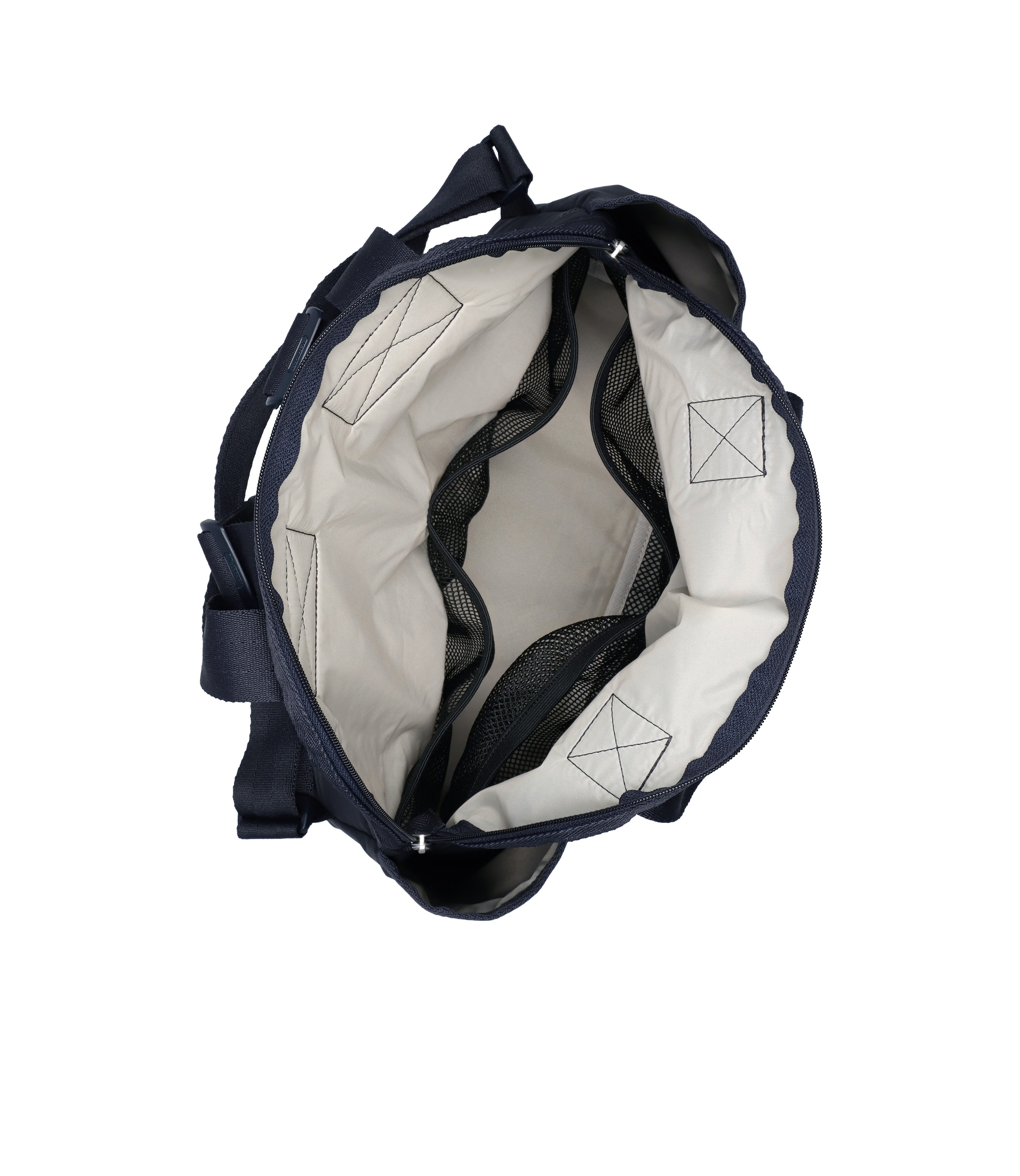 Double Trouble Backpack - Deep Sea Blue solid – LeSportsac