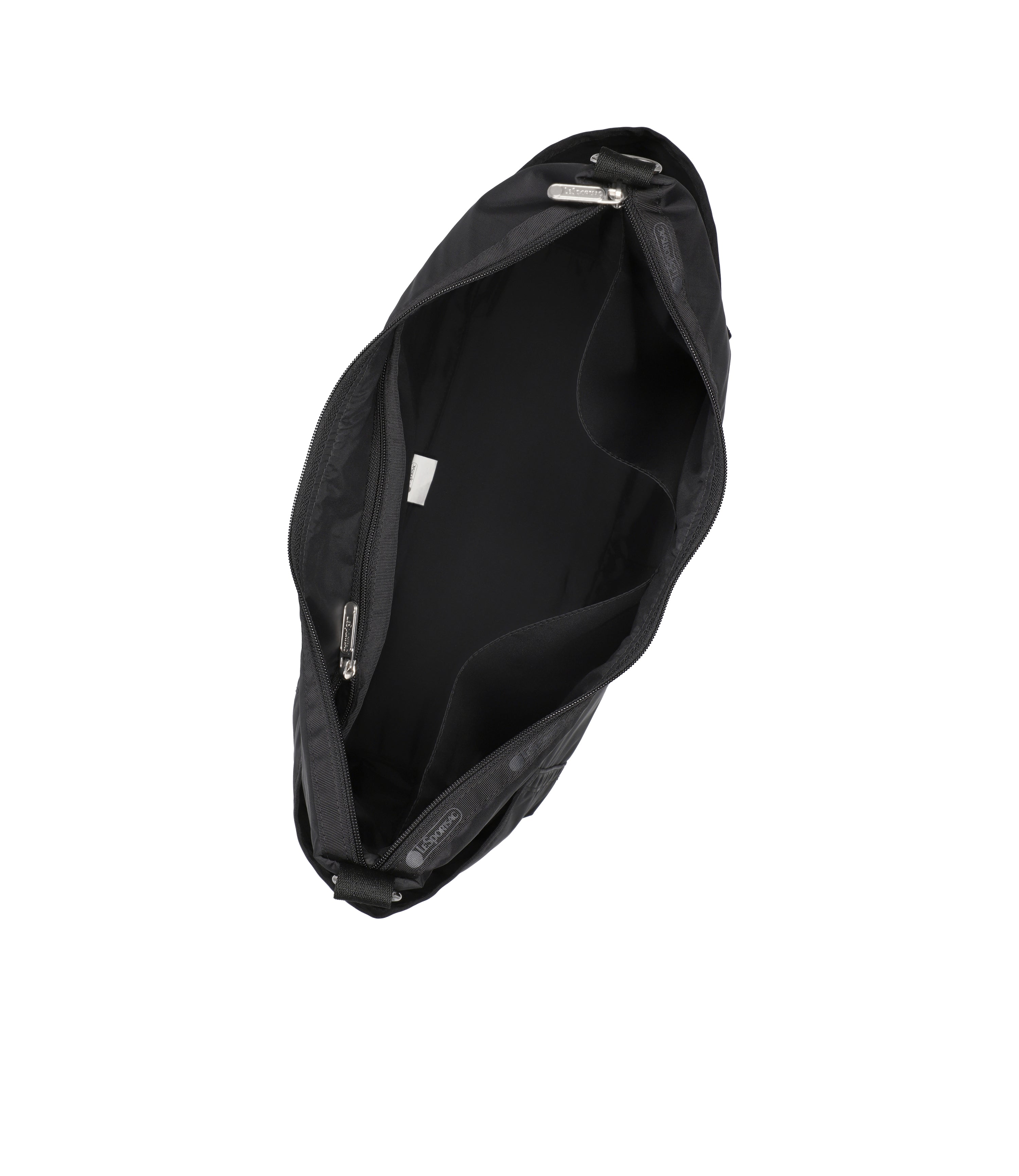 Zip Bucket Shoulder Bag - Black solid – LeSportsac