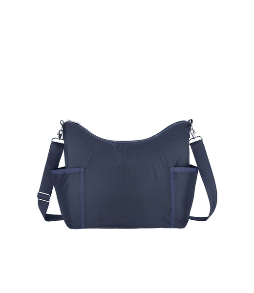 Zip Bucket Shoulder Bag - Deep Sea Blue solid – LeSportsac