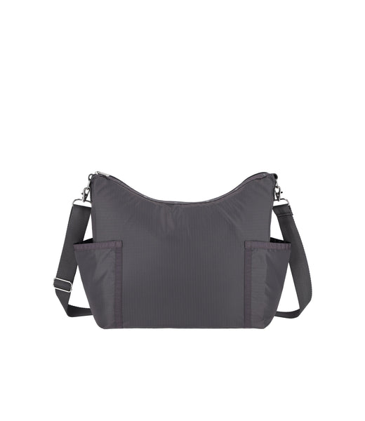 Zip Bucket Shoulder Bag - Thunder solid – LeSportsac