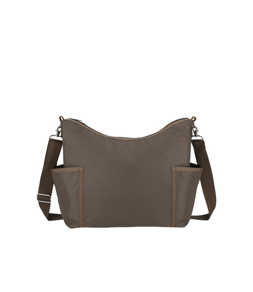 Zip Bucket Shoulder Bag - Dark Chocolate solid – LeSportsac