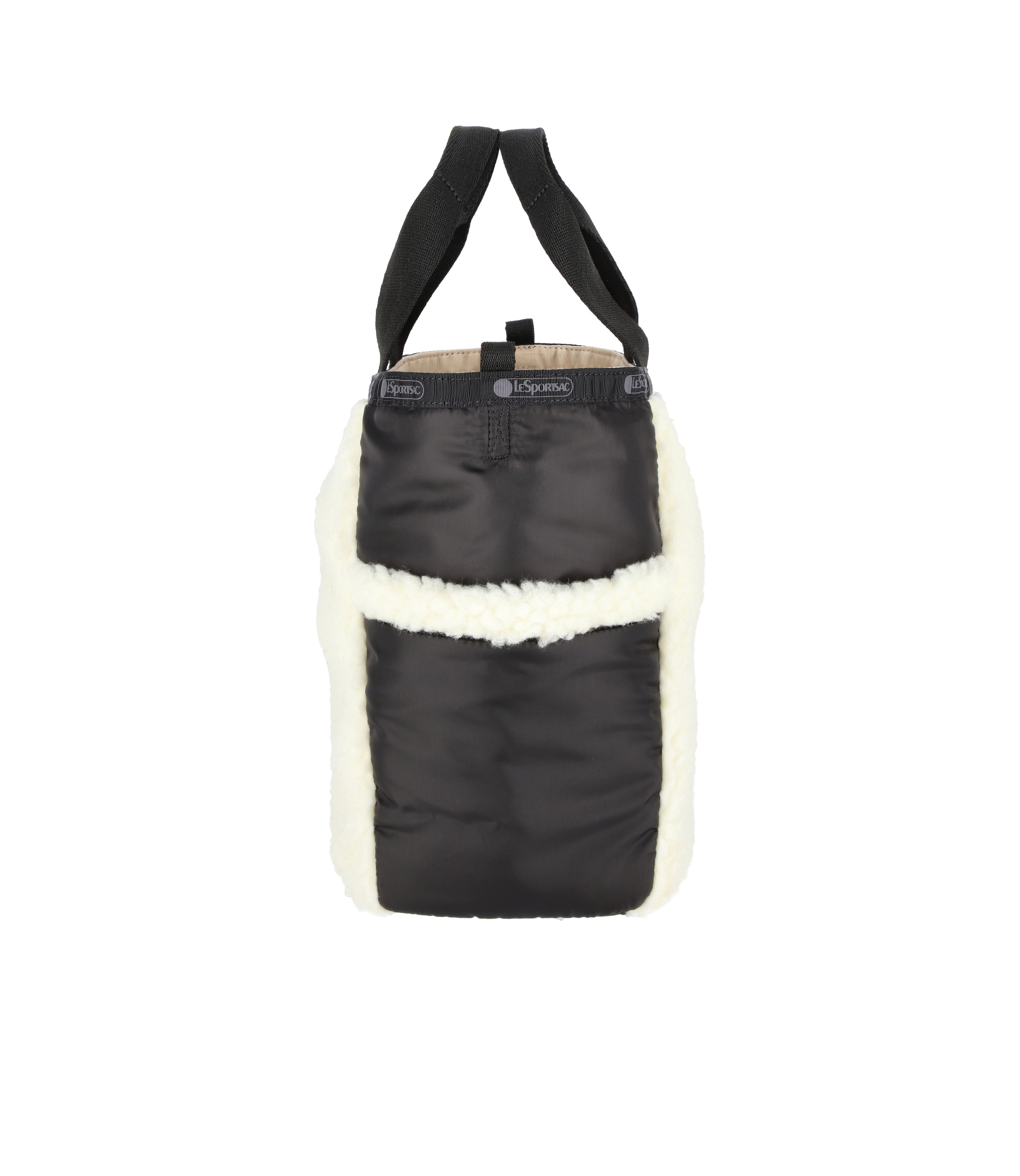 Sherpa Small Open Tote - Cream Sherpa – LeSportsac