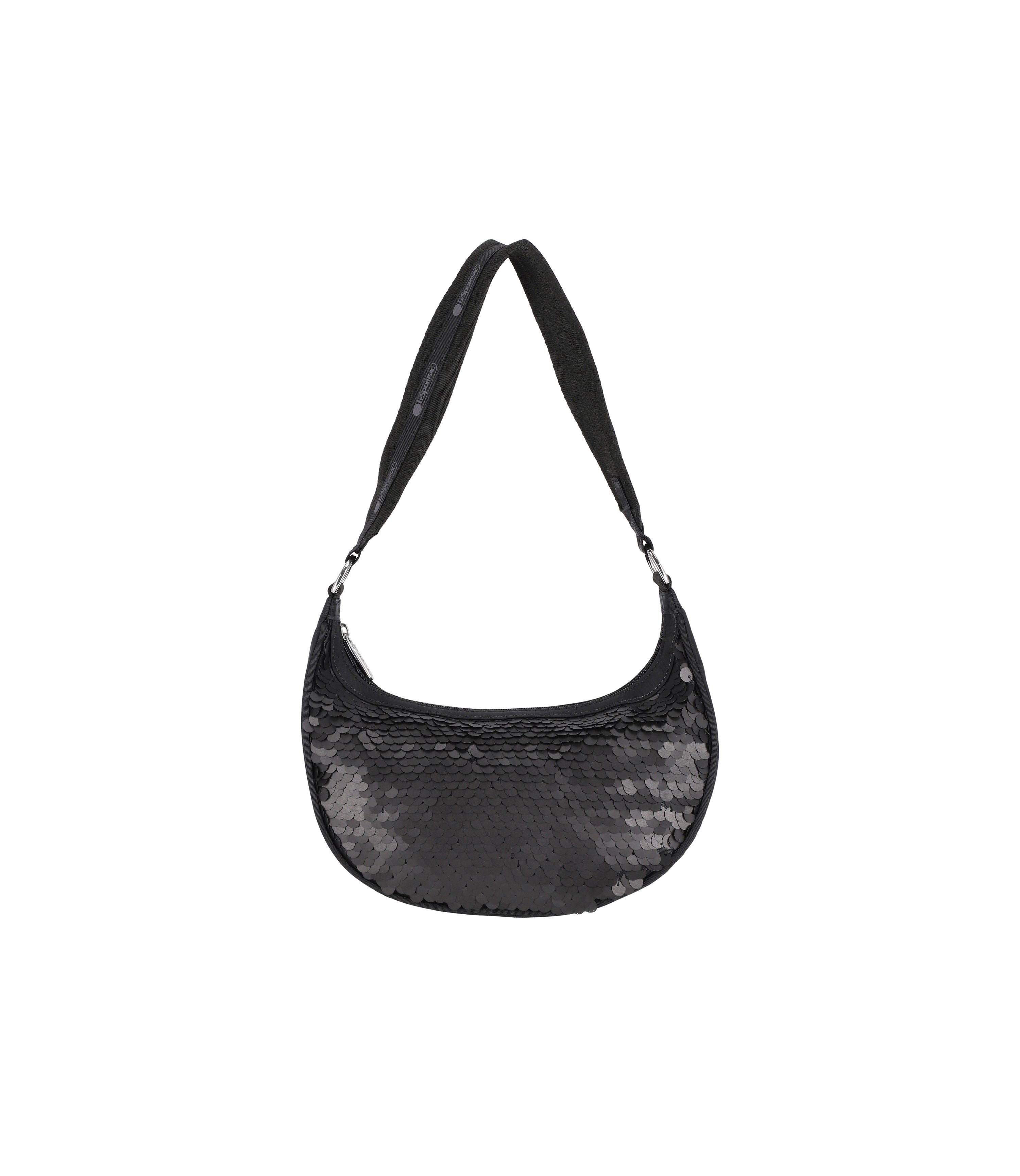 新品BLACKLABEL9.5 lucero Sequin Small Hobo - Matte Black Sequin – LeSportsac