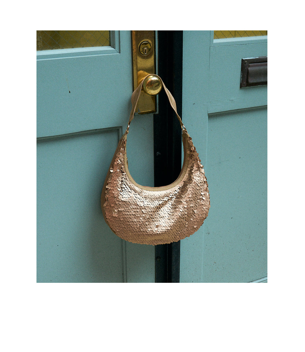 Sequin Round Shoulder Bag - 28701735518256