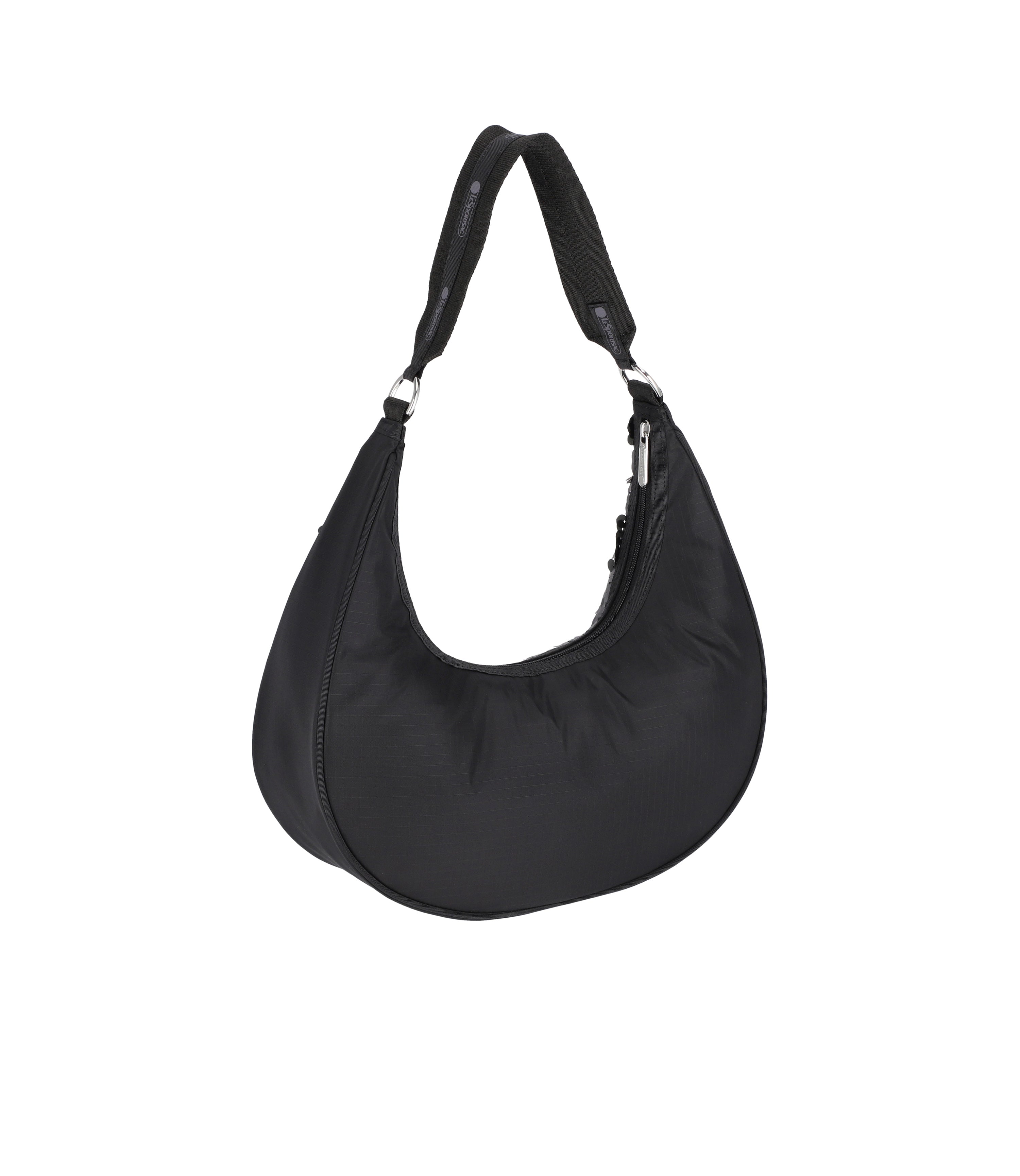 Sequin Round Shoulder Bag - Matte Black Sequin – LeSportsac