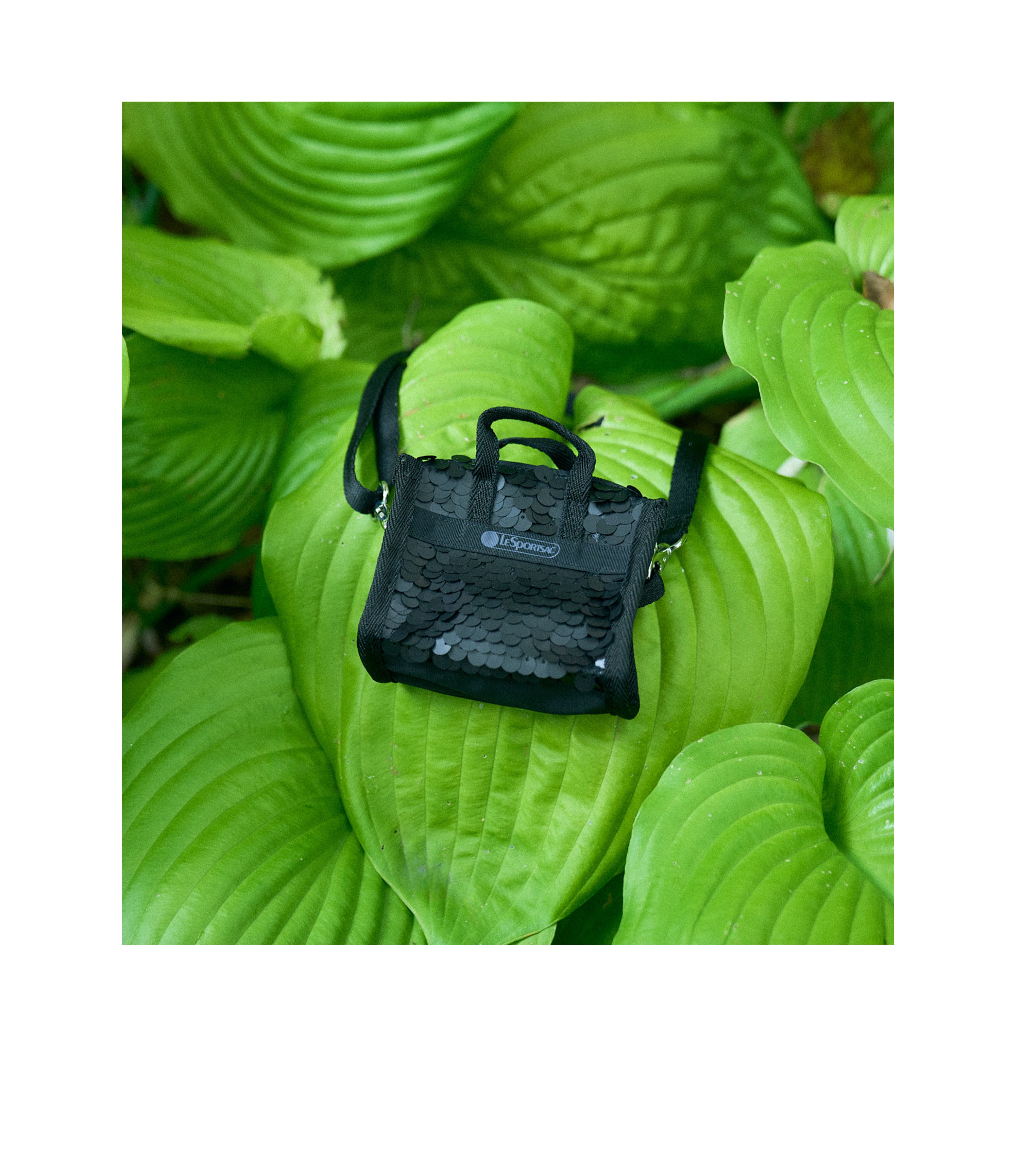 Sequin Micro Bag - Matte Black Sequin – LeSportsac