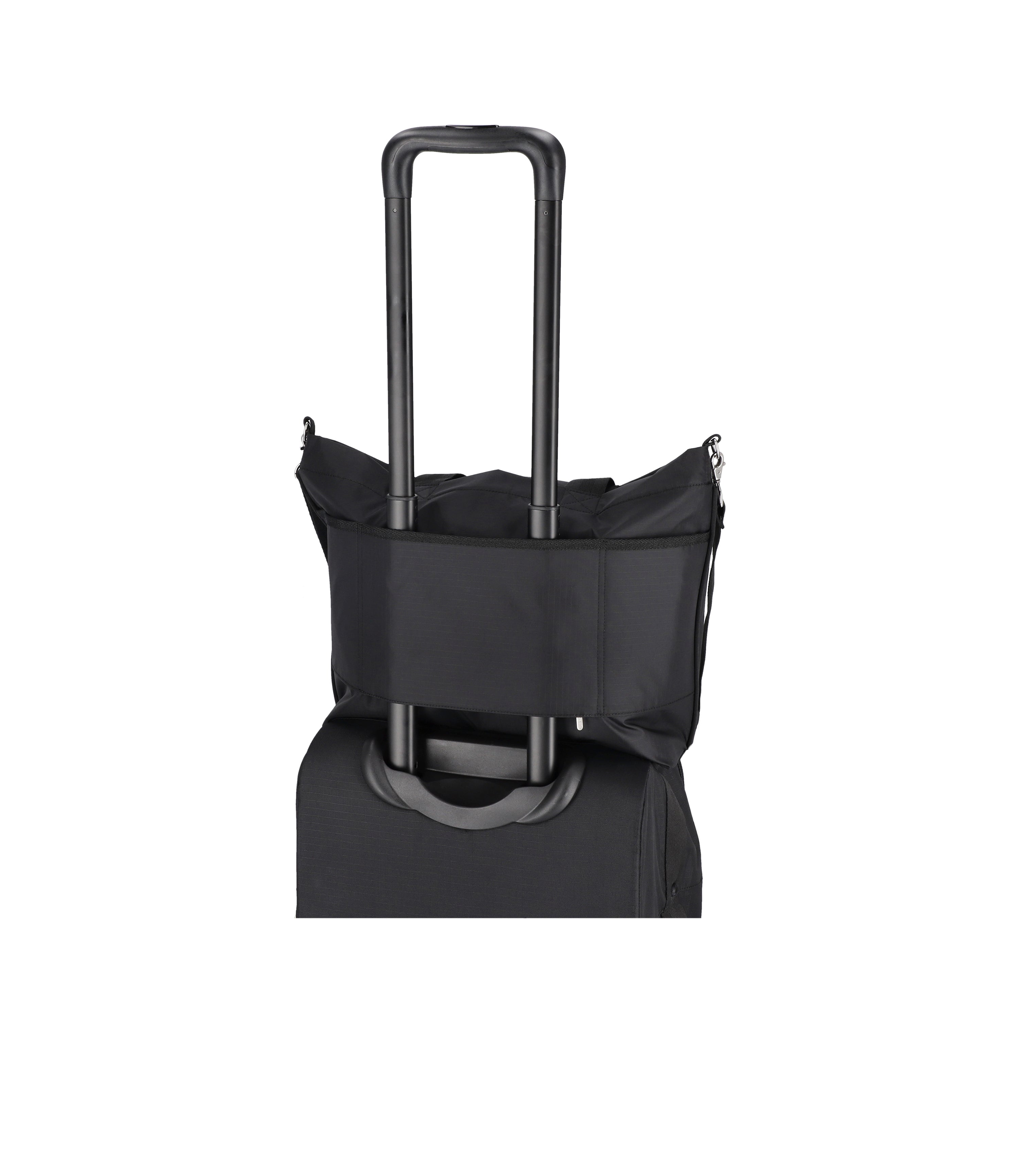 black tote travel bag zippers LeSportsac Carryall Zip Tote