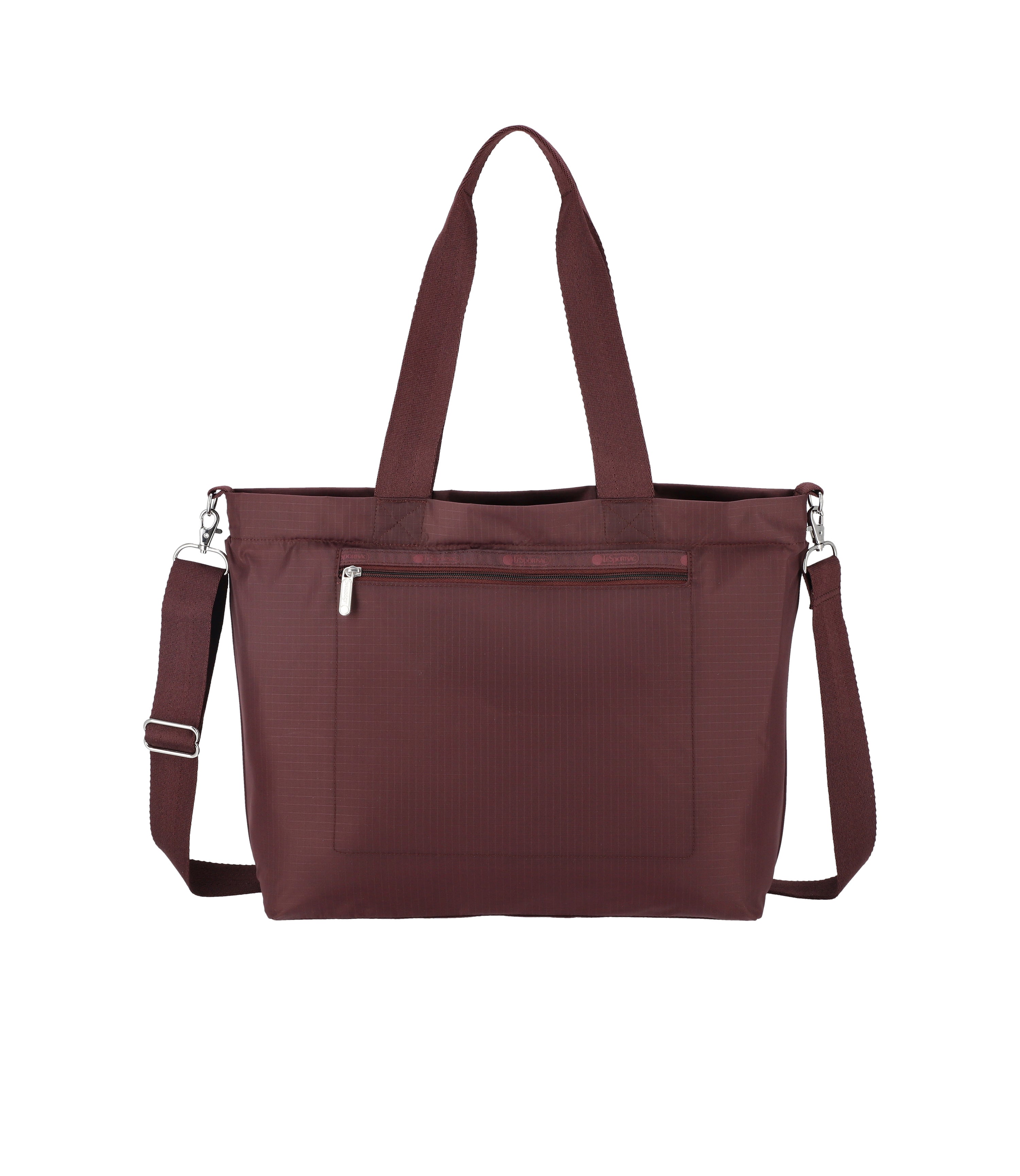 Carryall Zip Tote - Deep Cherry solid – LeSportsac