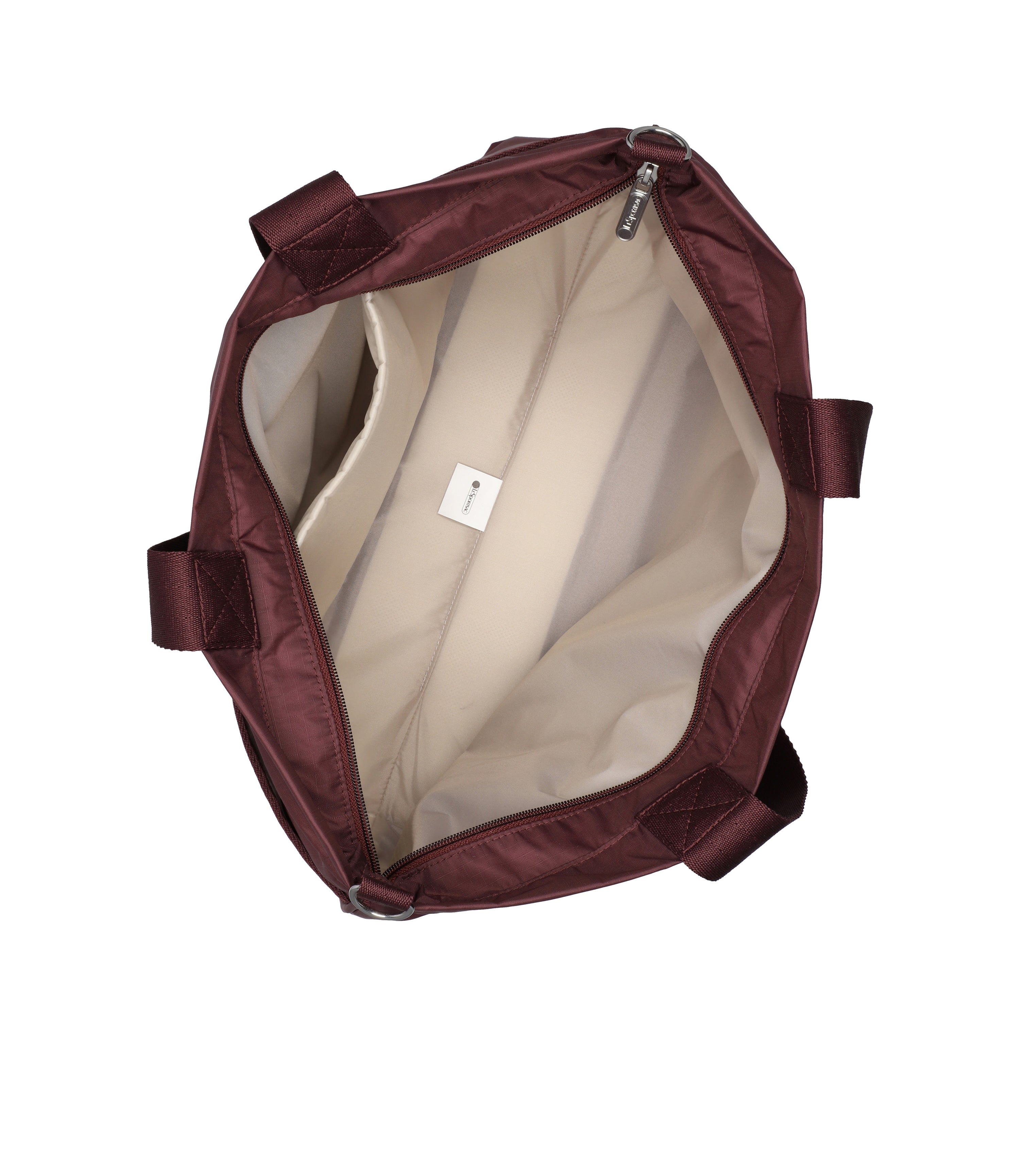 Carryall Zip Tote - Deep Cherry solid – LeSportsac