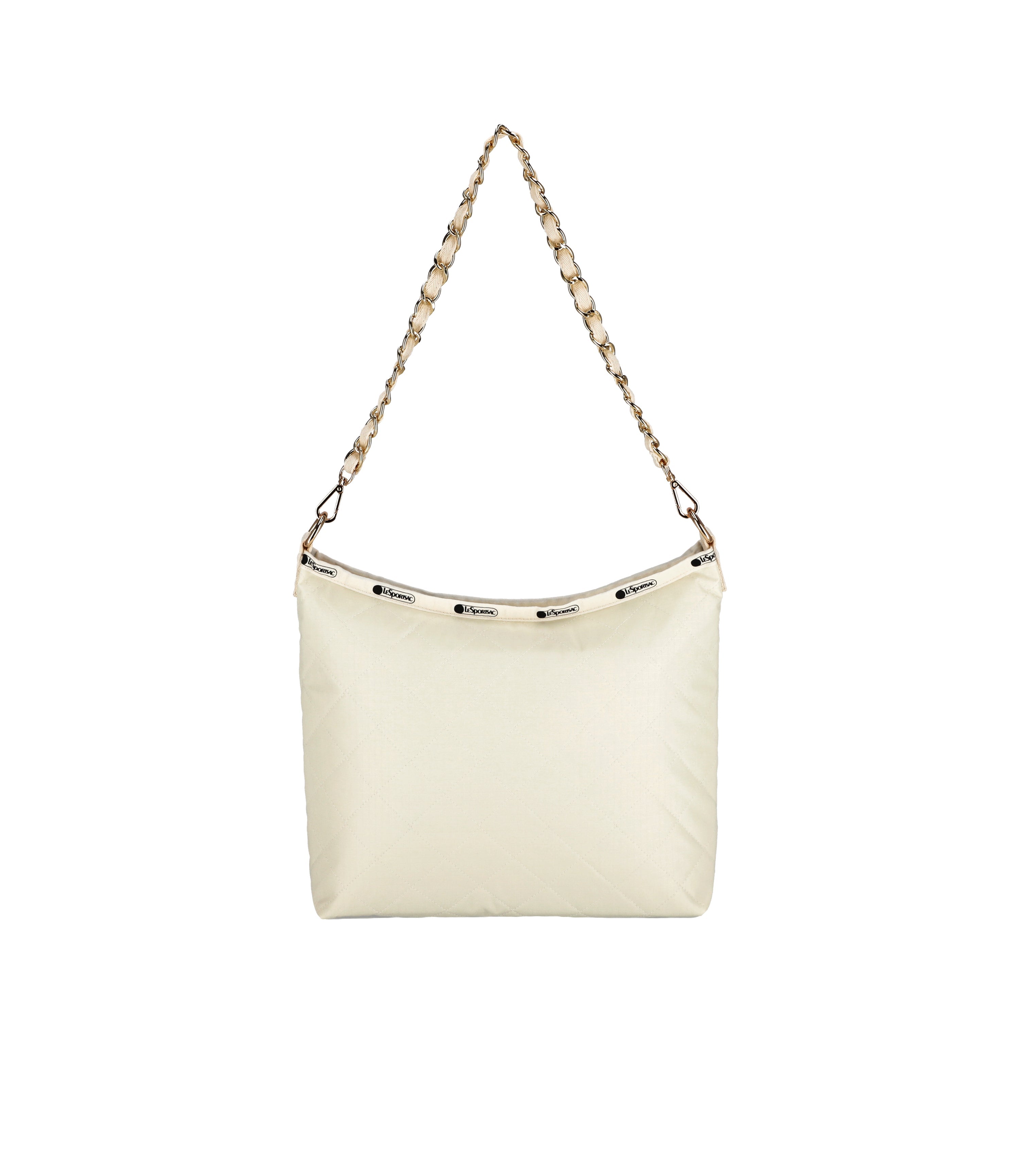 Chain Medium Zip Shoulder Bag - Sandbar Chain Quilt – LeSportsac