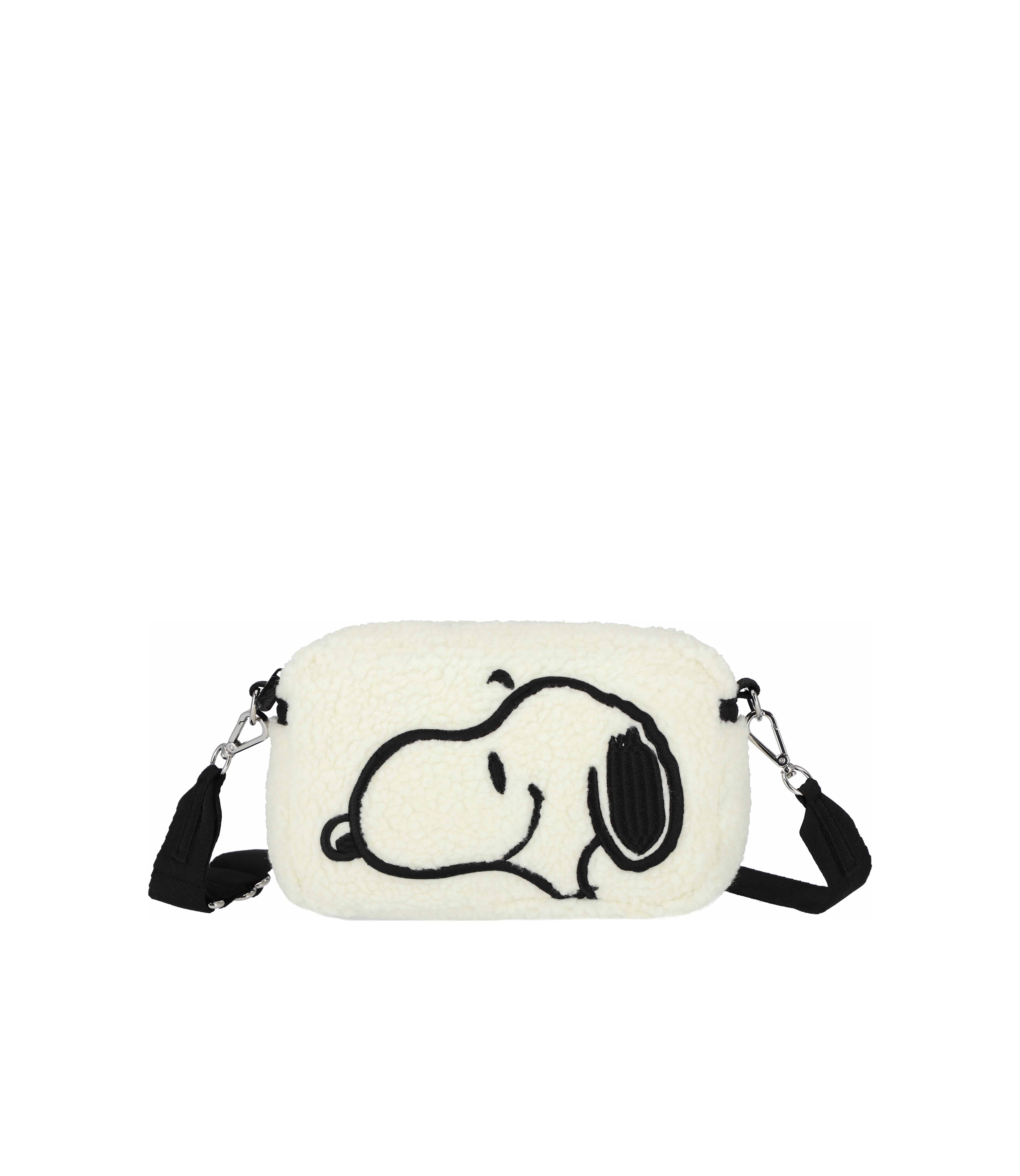 【minmin】新品LeSportsac × SNOOPY ショルダー East/West Mobile Crossbody - Cozy Snoopy White – LeSportsac