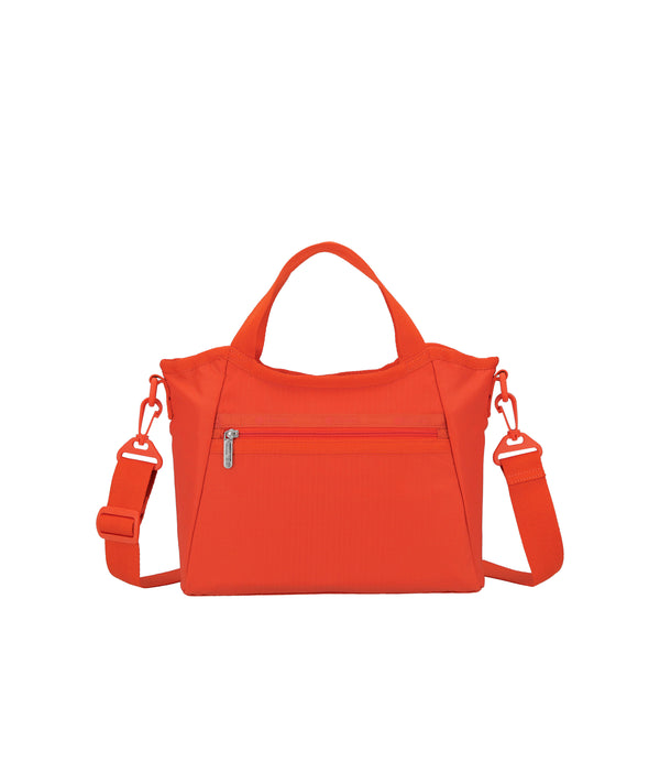 LeSportsac - Handbags - Small Double Top Handle Hobo - Autumn Orange solid