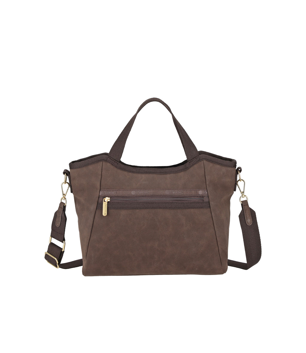 Suede Double Handle Hobo - 30489897271344