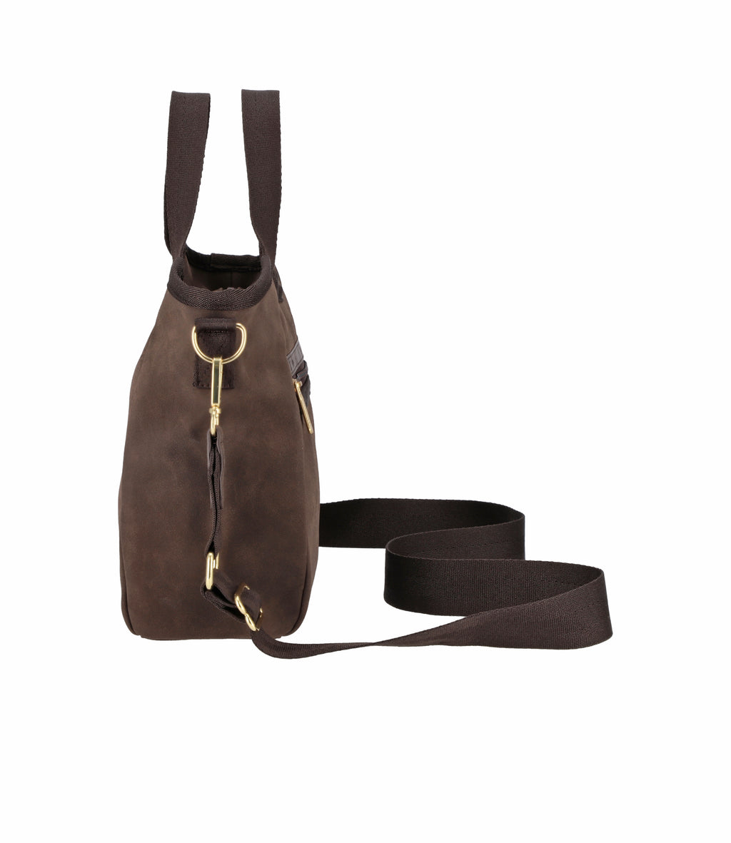 Suede Double Handle Hobo - 30489897599024