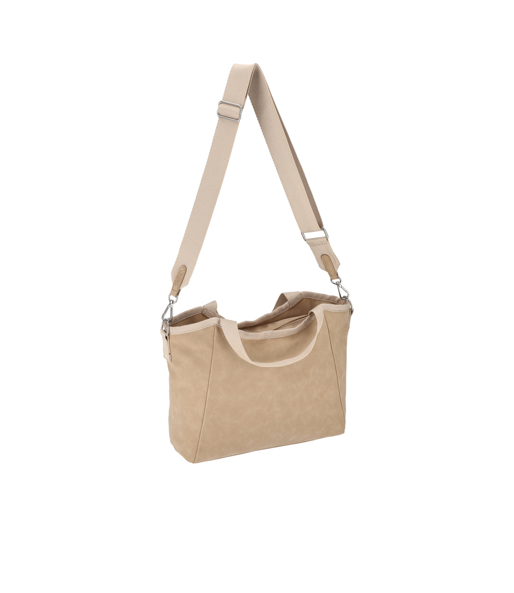 Suede Double Handle Hobo - 30489897566256