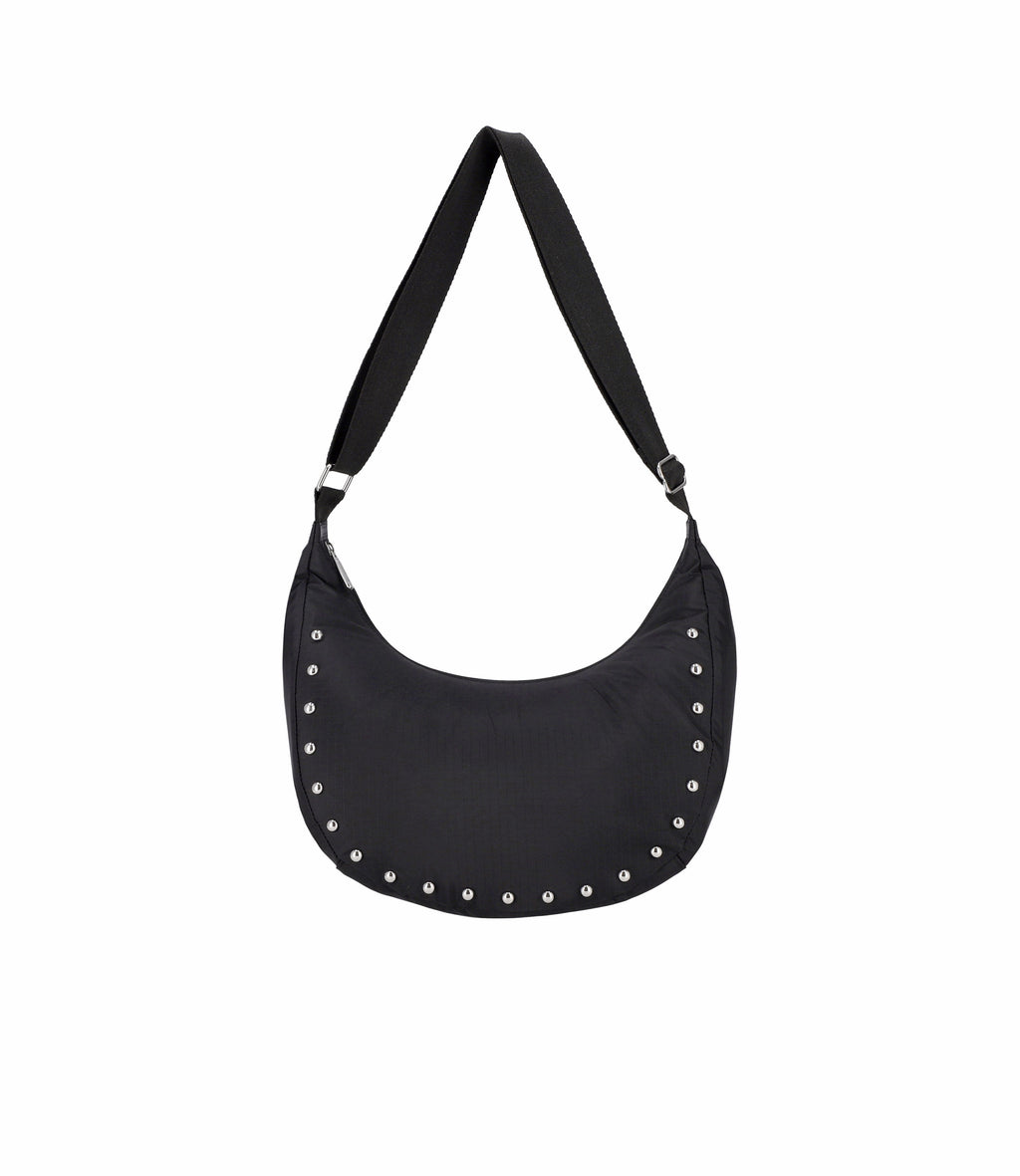 Studs Medium Crescent Shoulder Bag - 30331296448560