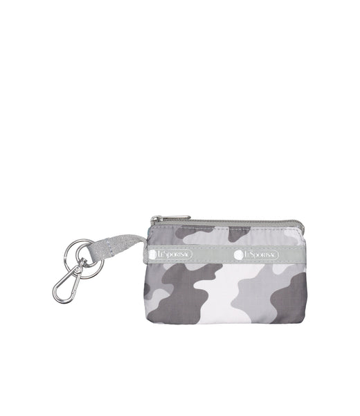 Zip Card Holder - Glimmer Gray Camo print – LeSportsac