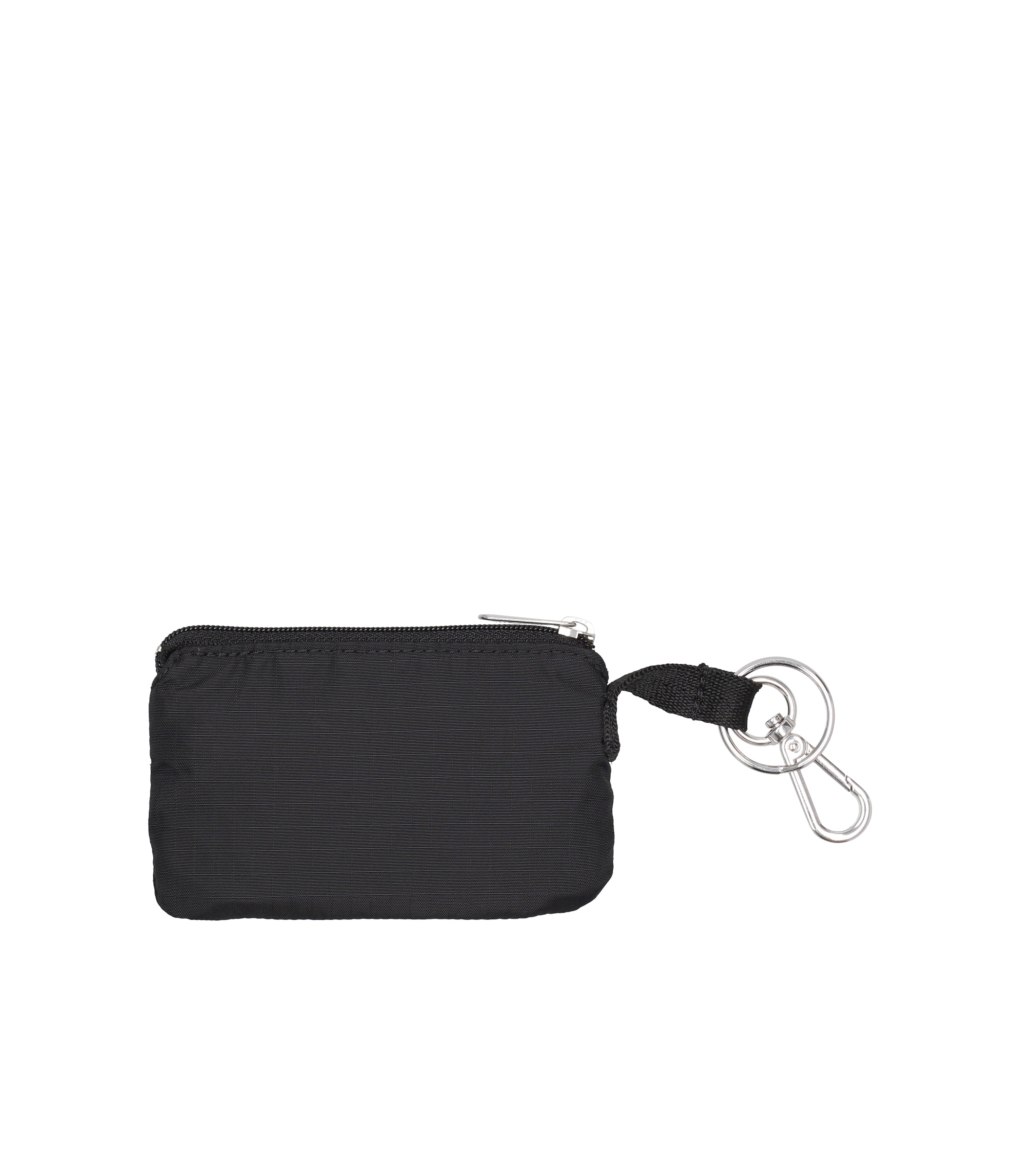Zip Card Holder - Black solid – LeSportsac