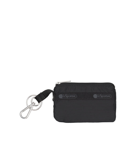 Zip Card Holder - Black solid – LeSportsac