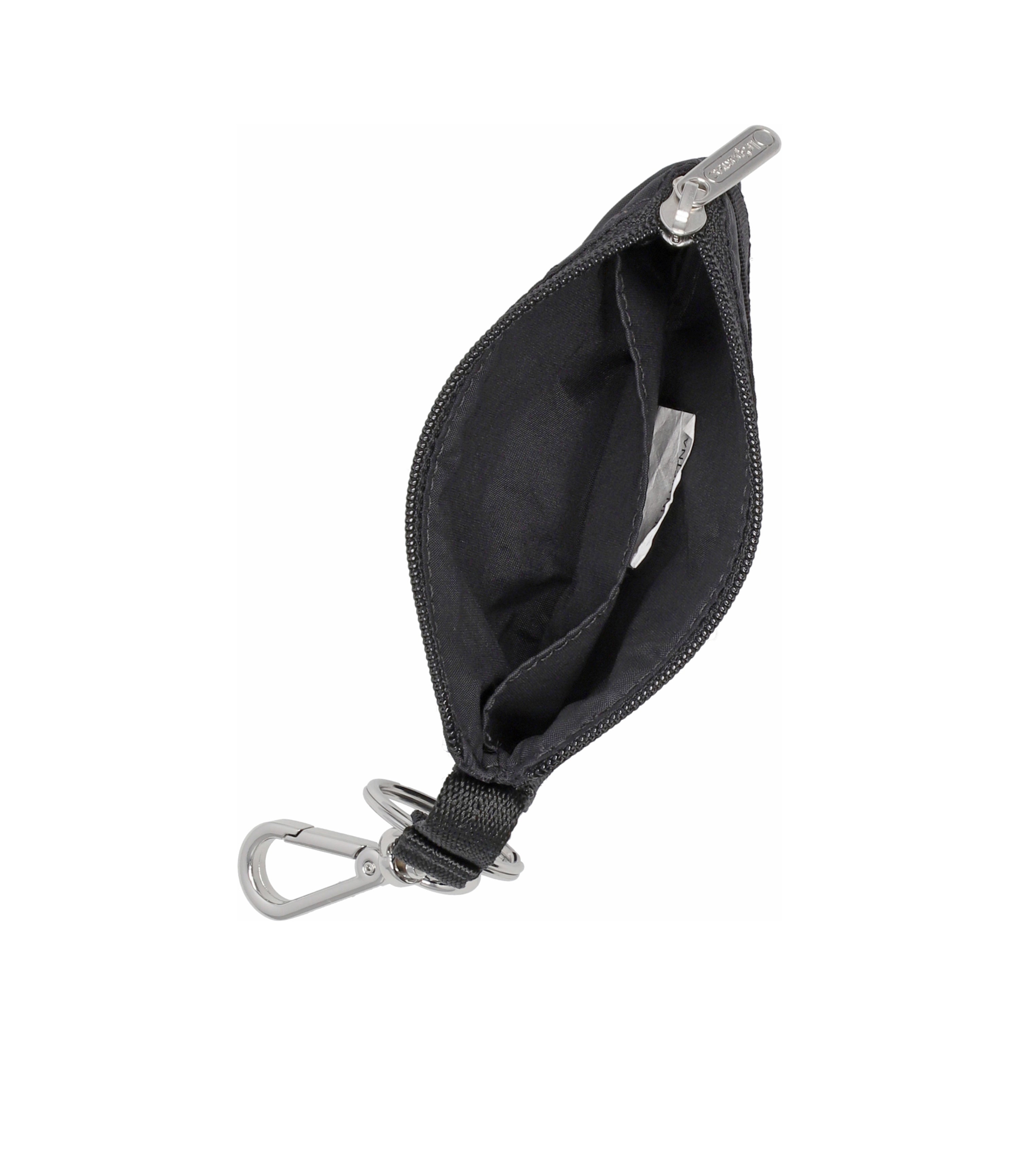 Zip Card Holder - Black solid – LeSportsac