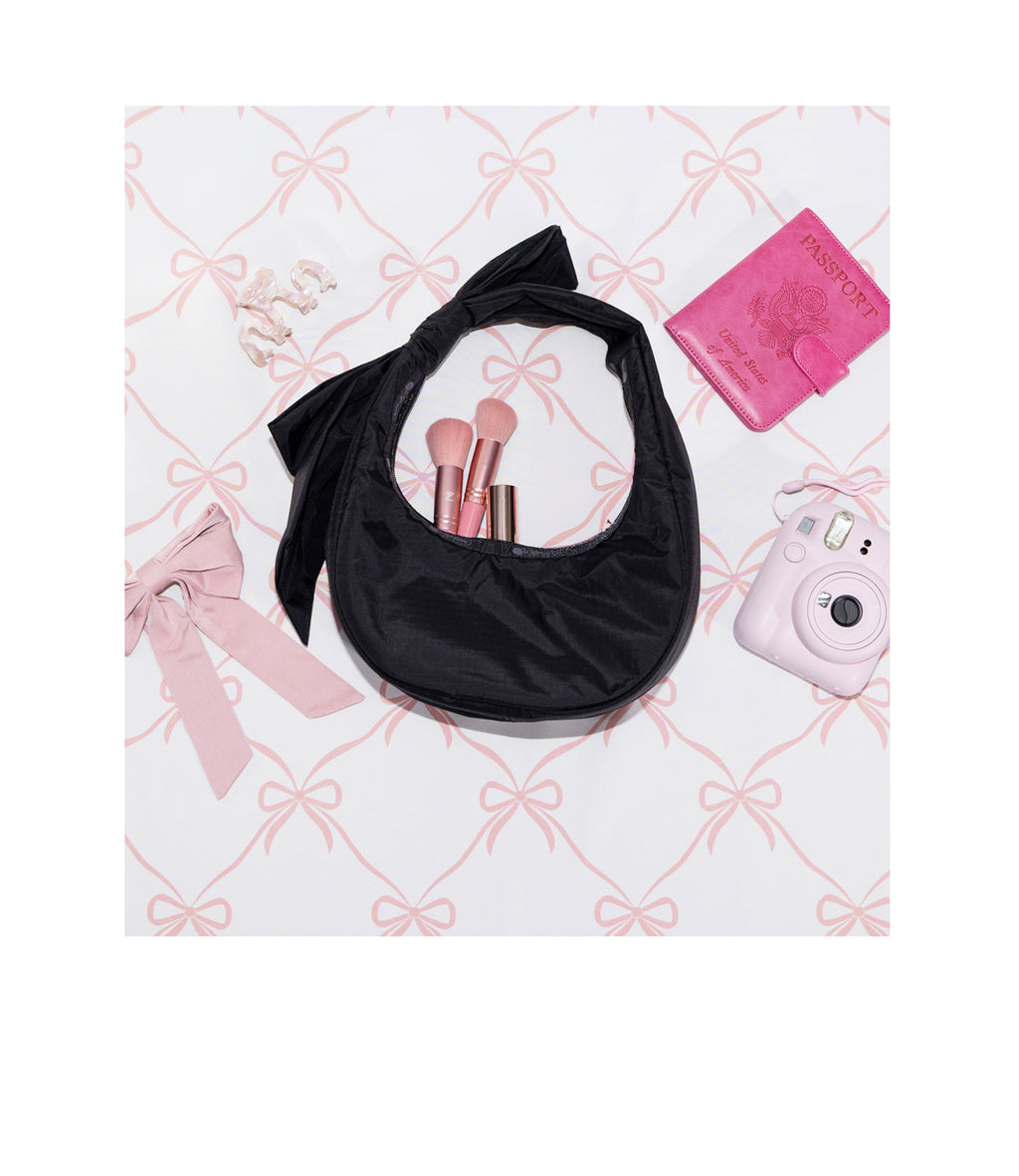 Bow Crescent Shoulder Bag - 28927313150000