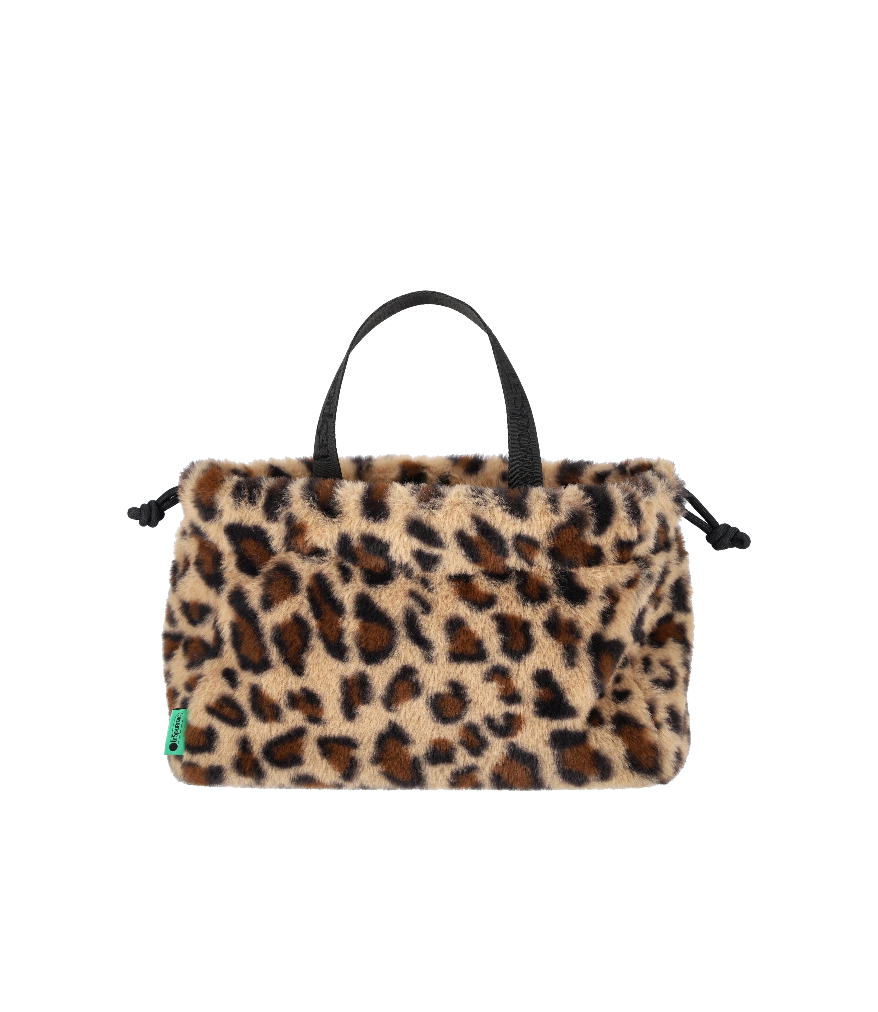 Fur Drawstring Tote - Leopard Fluffy Fur – LeSportsac