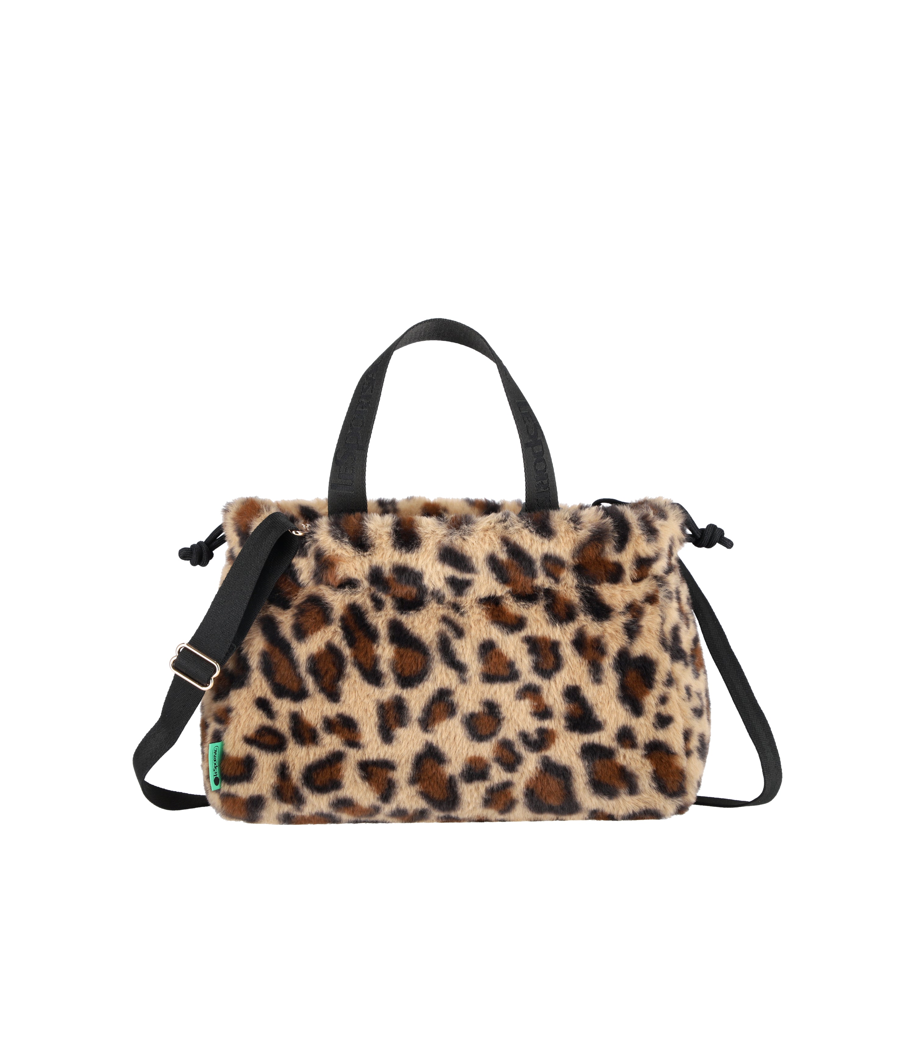 Fur Drawstring Tote - Leopard Fluffy Fur – LeSportsac