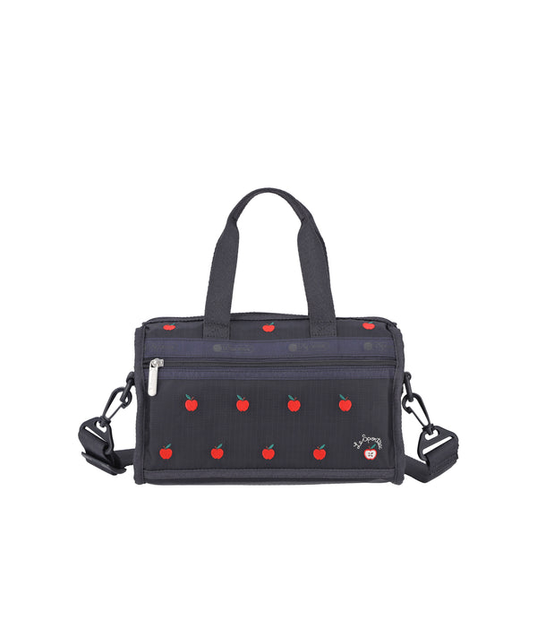 LeSportsac - Handbags - Top Handle Mini Duffel Crossbody - Red Apple Embroidery