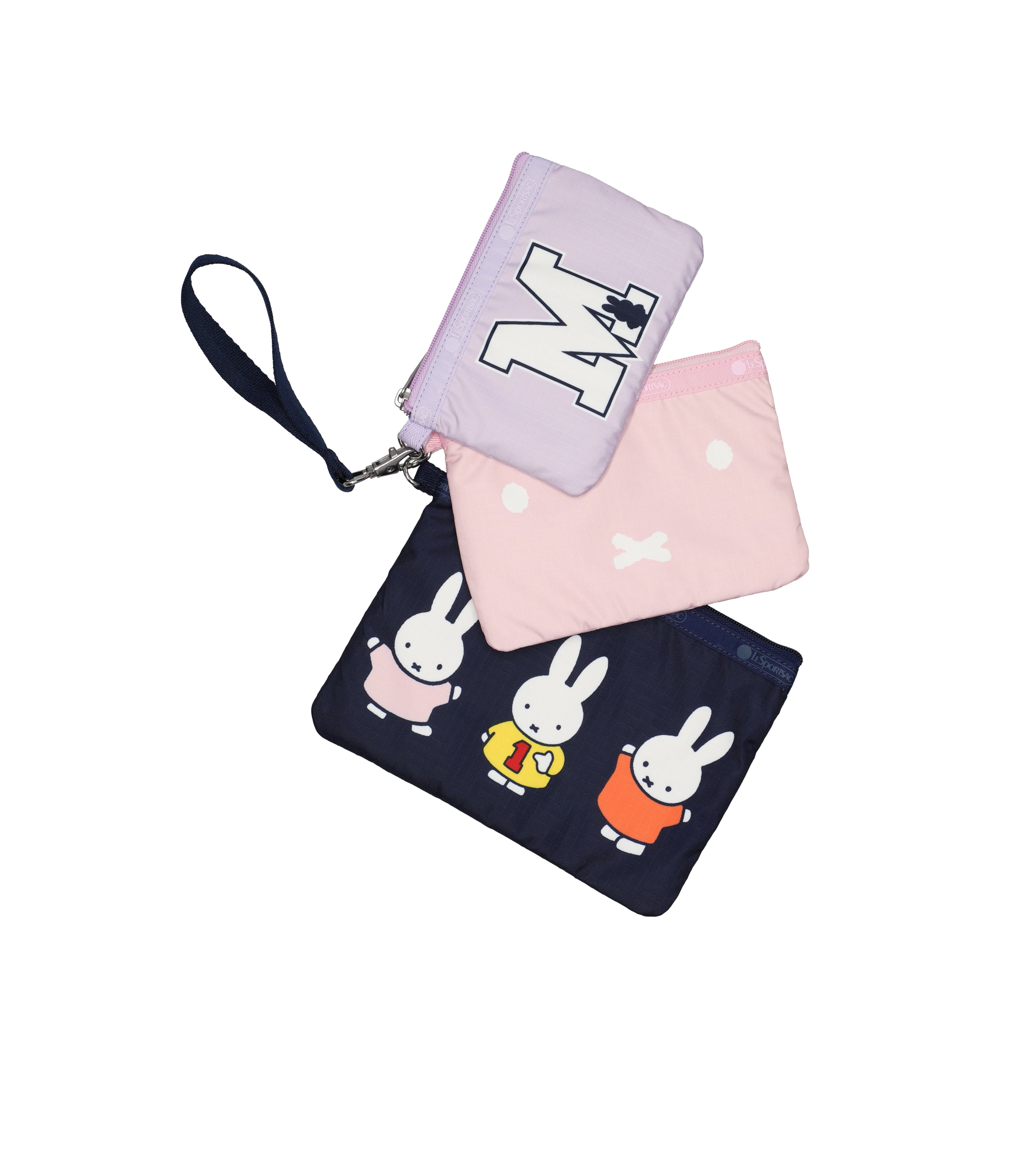 Wristlet Pouch Set - Team Miffy Navy/Pink/Lilac – LeSportsac