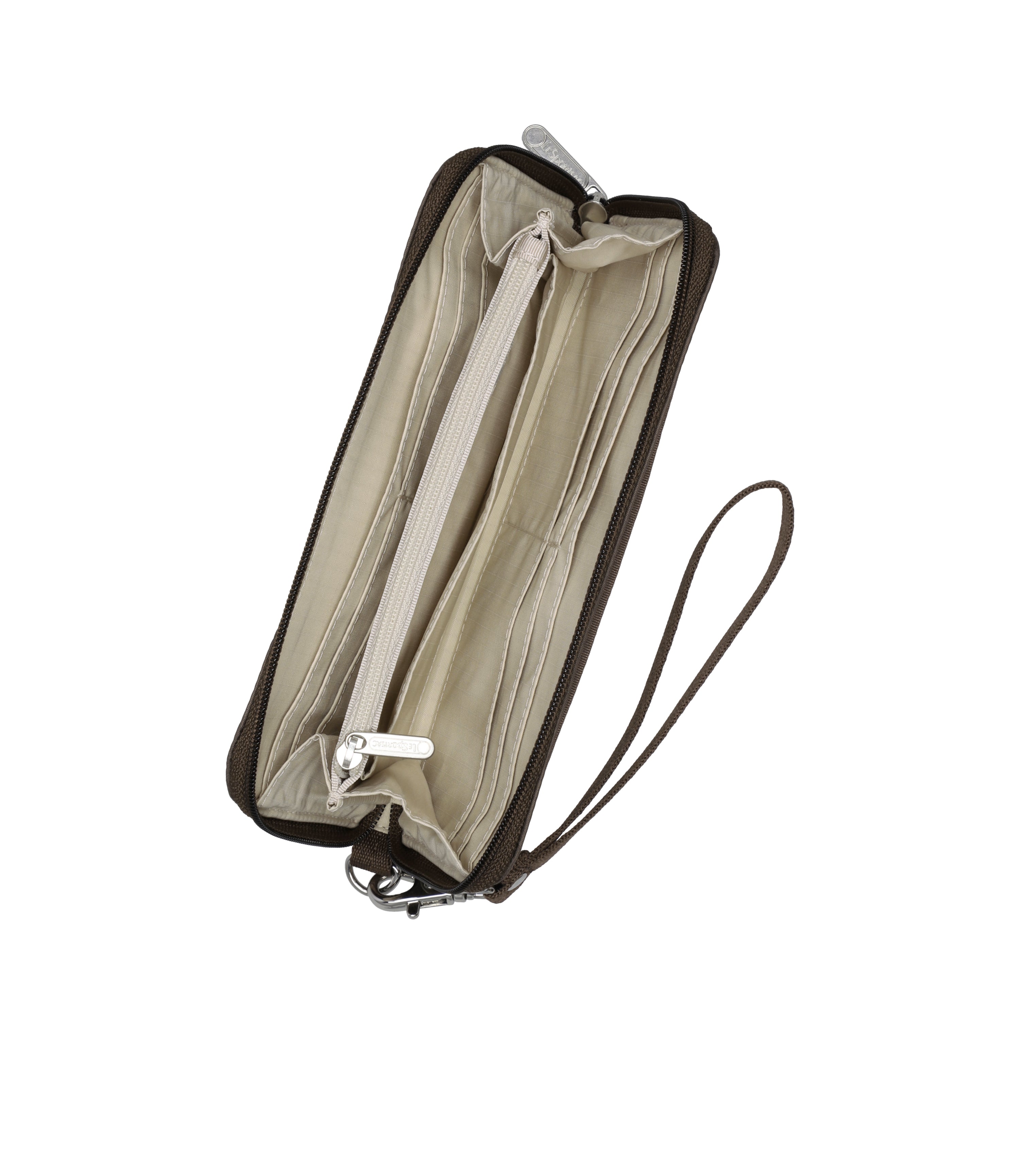 Tech Wallet Wristlet - Dark Chocolate solid – LeSportsac