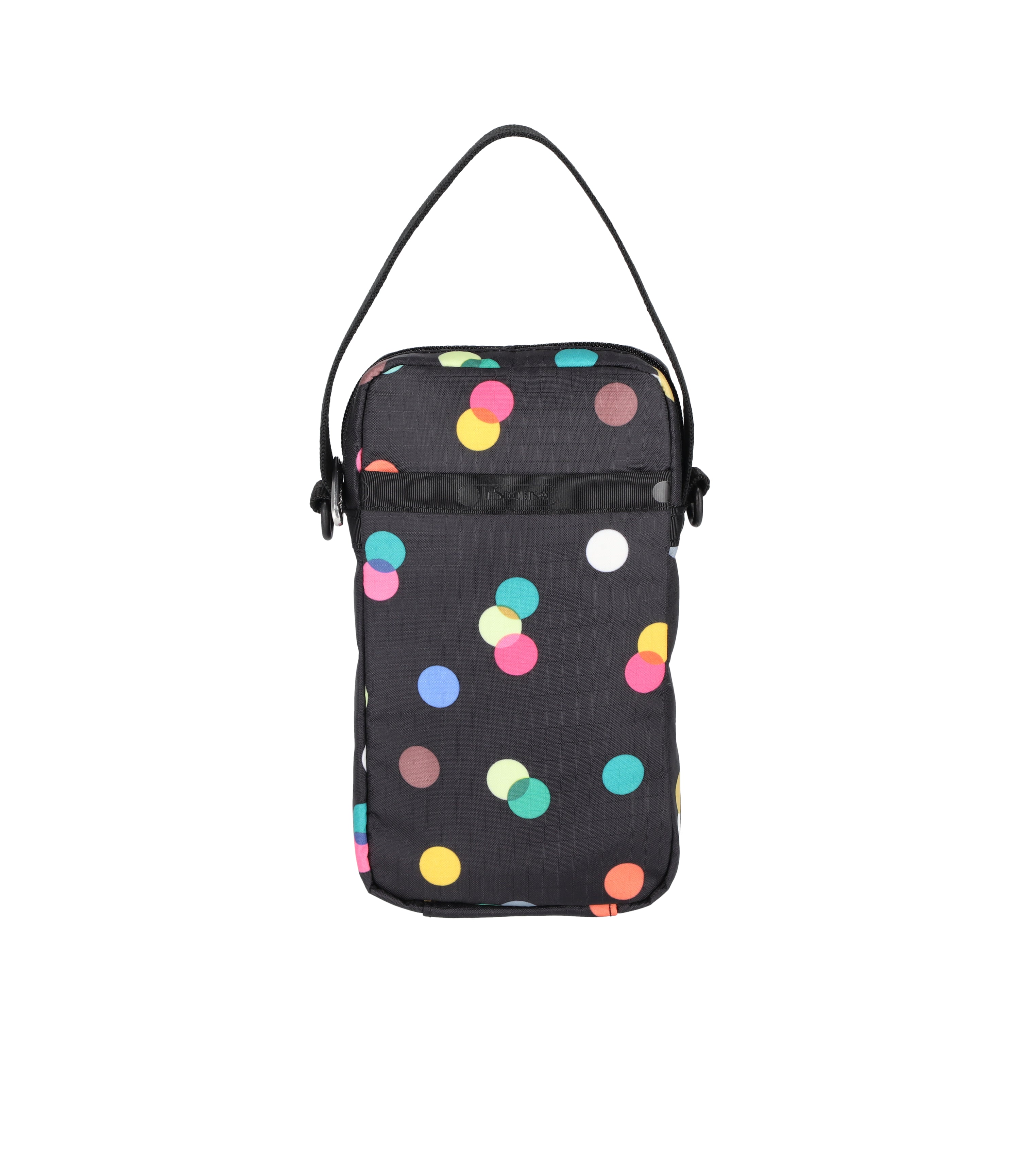 Mini Phone Crossbody - Multicolor Dots Black print – LeSportsac