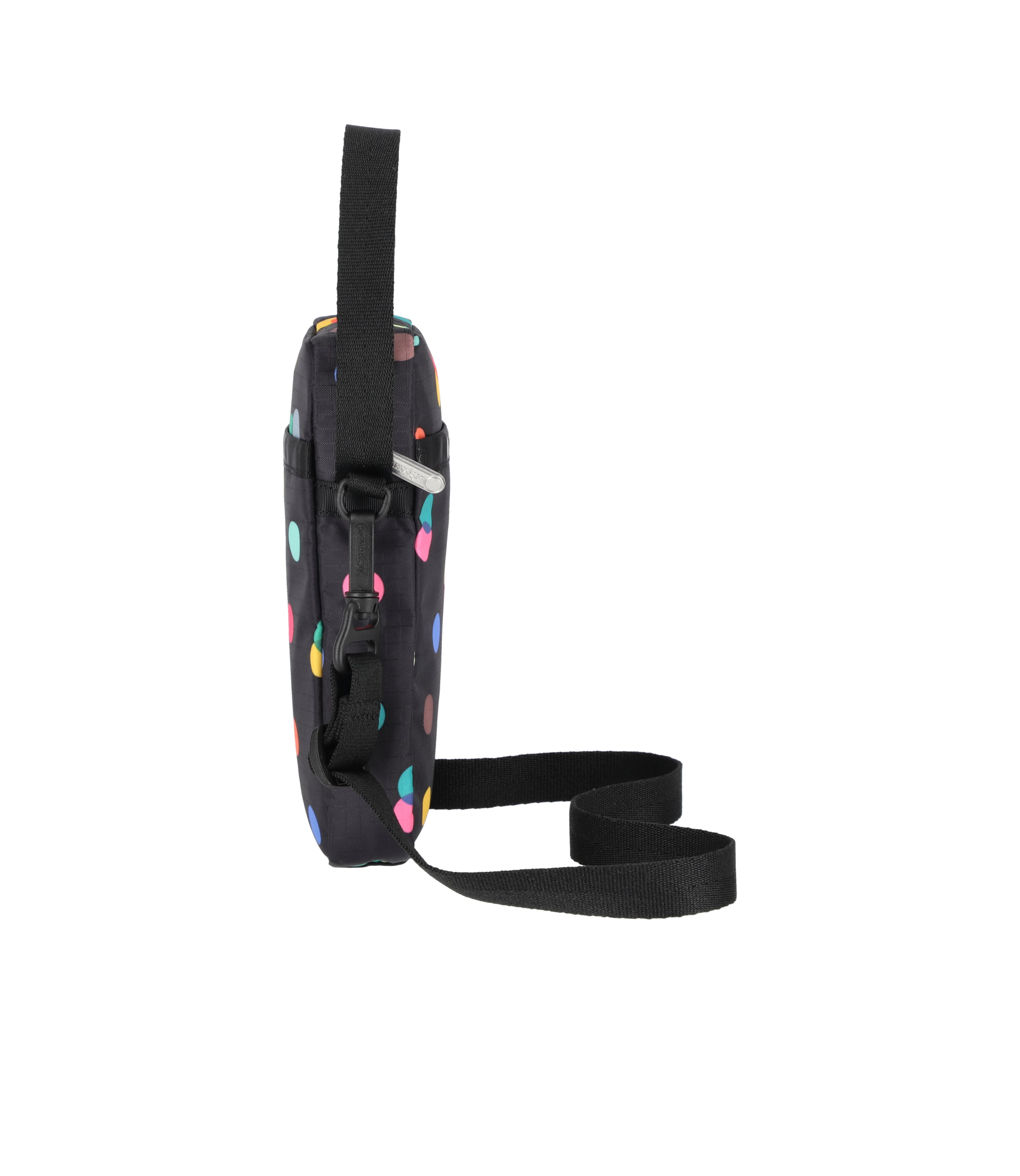 Mini Phone Crossbody - Multicolor Dots Black print – LeSportsac