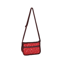 Le Sportsac Backpack Key Print Red, White & Black 17x17” Lesportsac Voyager Rucksack All Over Key Print Backpack Rare  main image 3